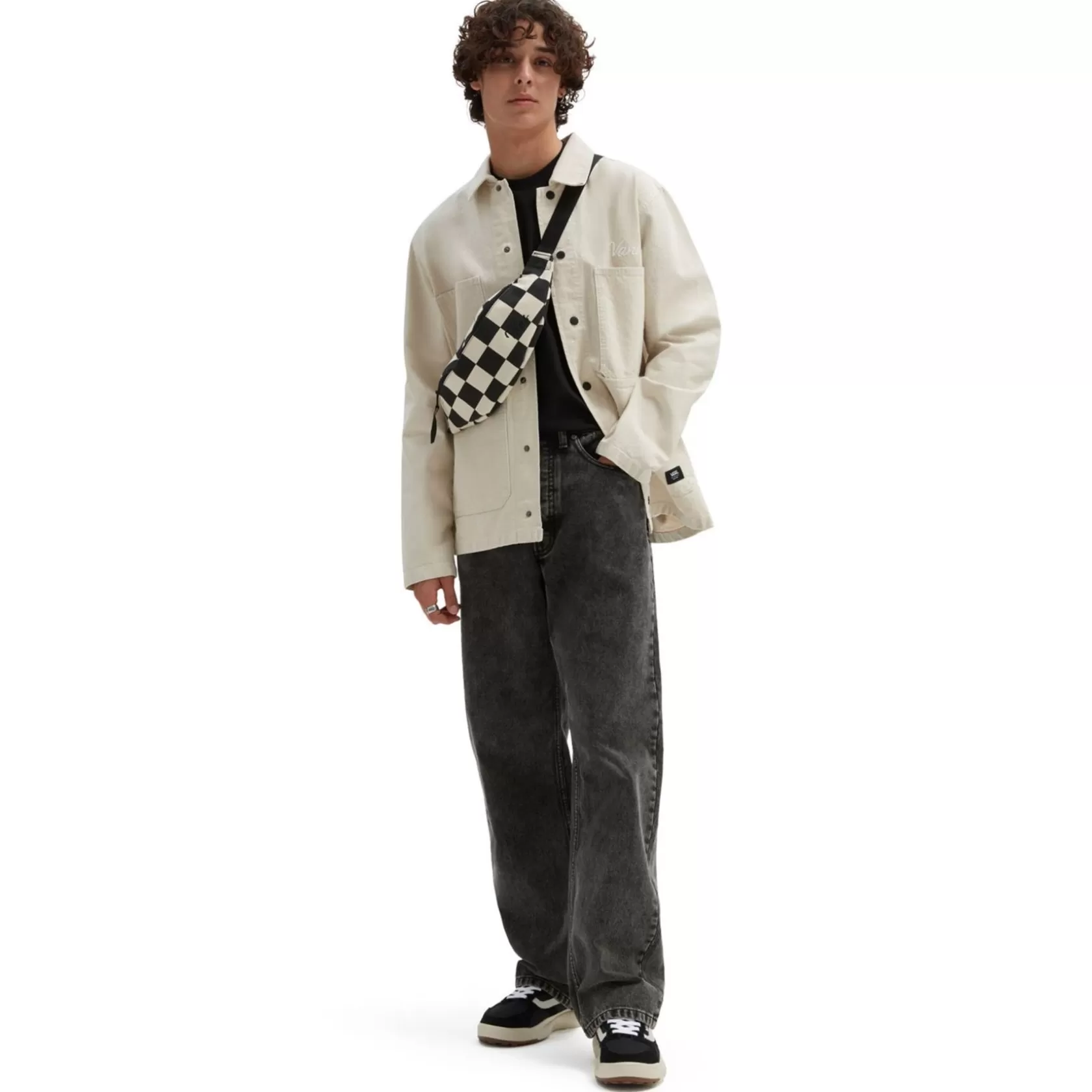 Vans Chaquetas Y Parka<Abrigo A Rayas Hickory Drill Chore Blanco
