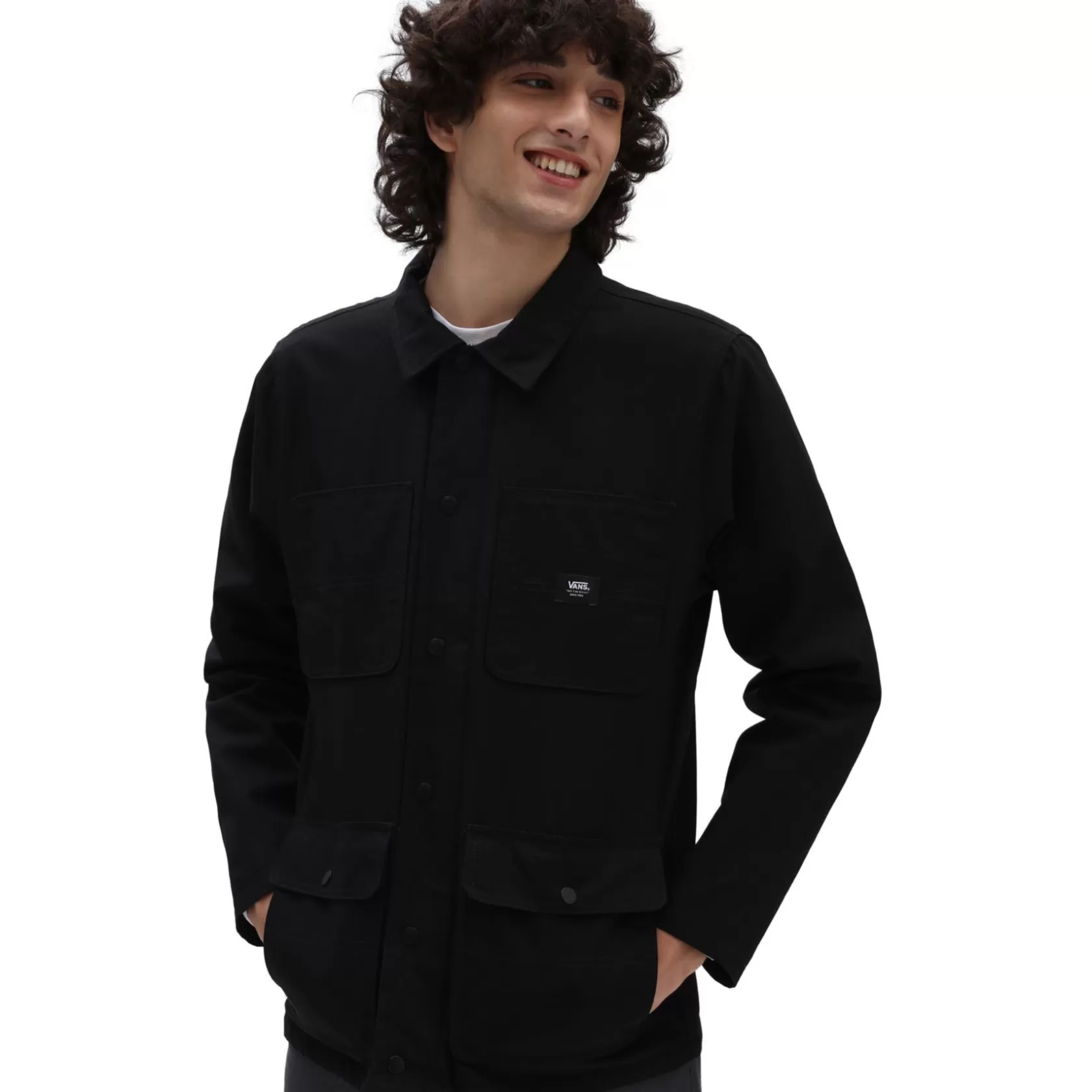 Vans Chaquetas Y Parka<Abrigo Drill Chore Con Forro Negro