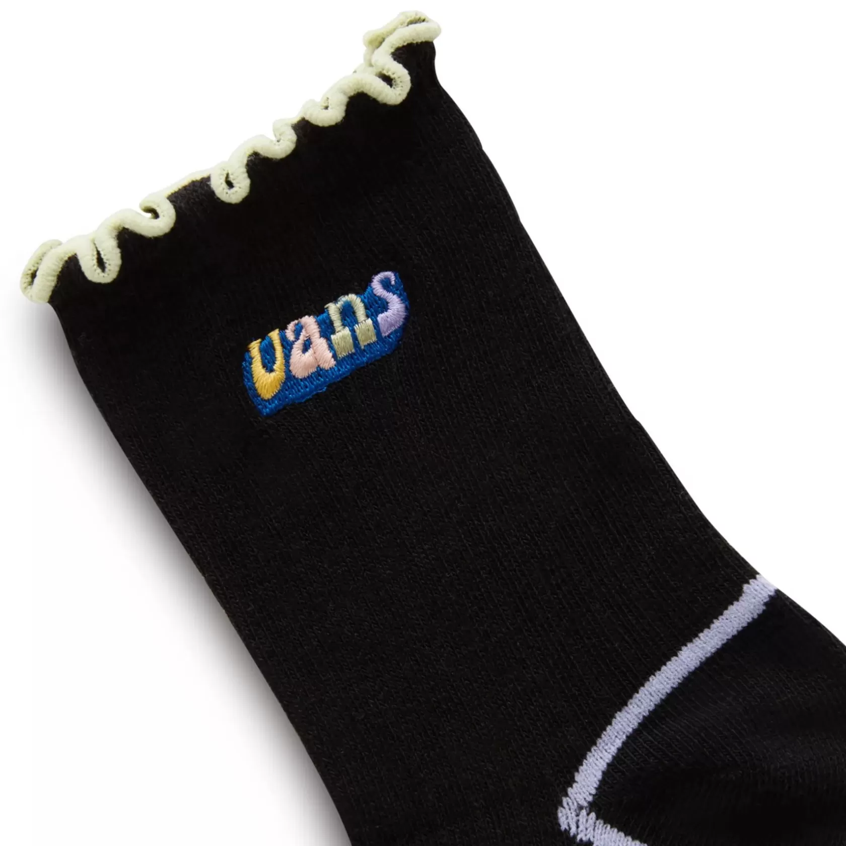 Vans Calcetines<Calcetines Altos Con Volante (1 Par) Negro