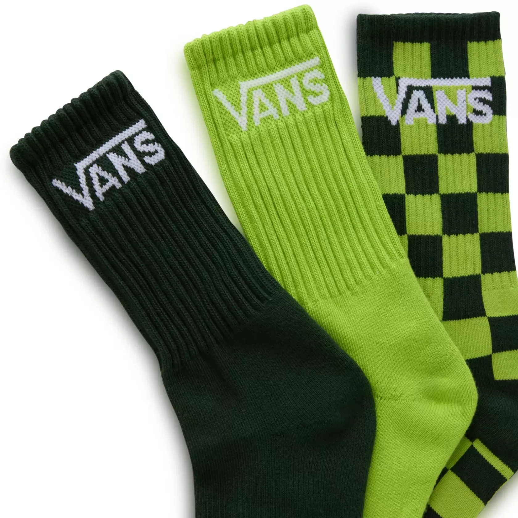 Vans Calcetines<Calcetines Altos De Niños Classics Crew (3 Pares) Verde