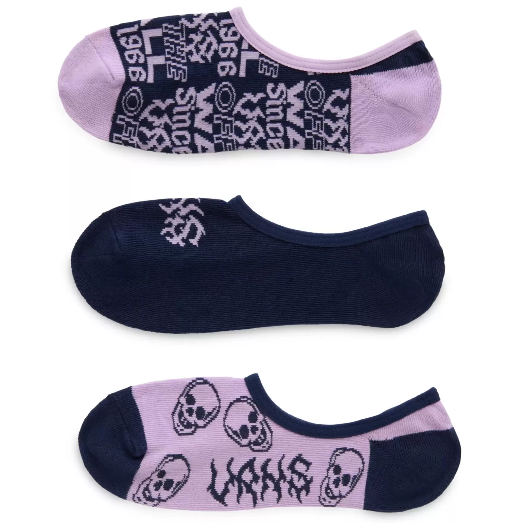 Vans Calcetines<Calcetines Bajos Rock Hard (3 Pares) Purpura