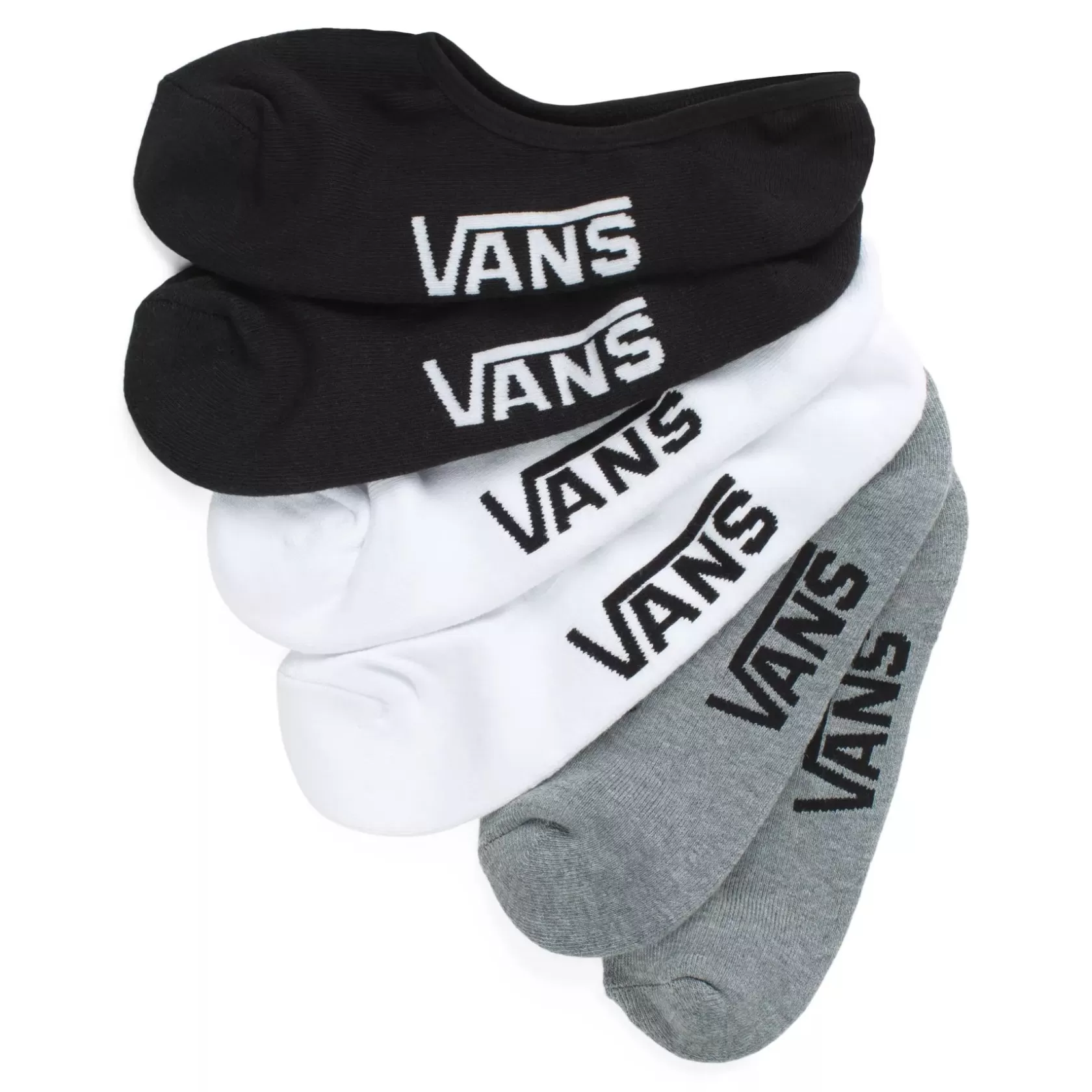 Vans Calcetines<Calcetines Invisibles Classic Super No Show 42,5-47 (3 Pares) Negro, Gris
