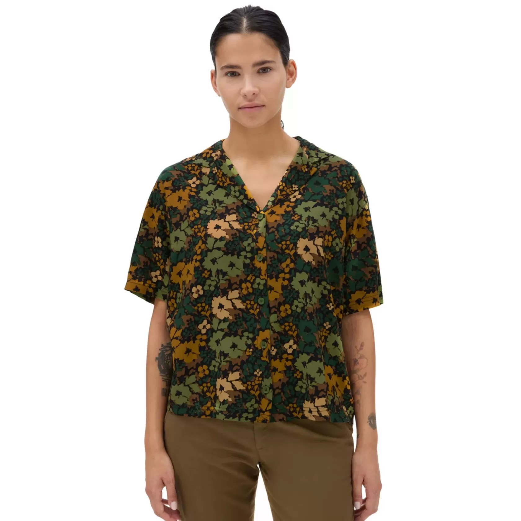Vans Camisetas<Camisa De Botones Parksfield Verde
