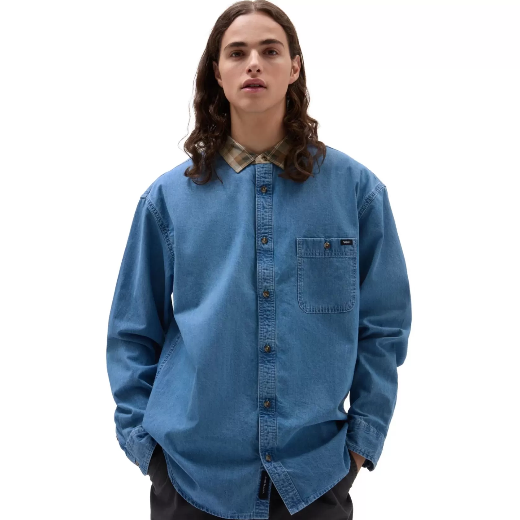 Vans Camisas<Camisa De Manga Larga Deerfiel Azul