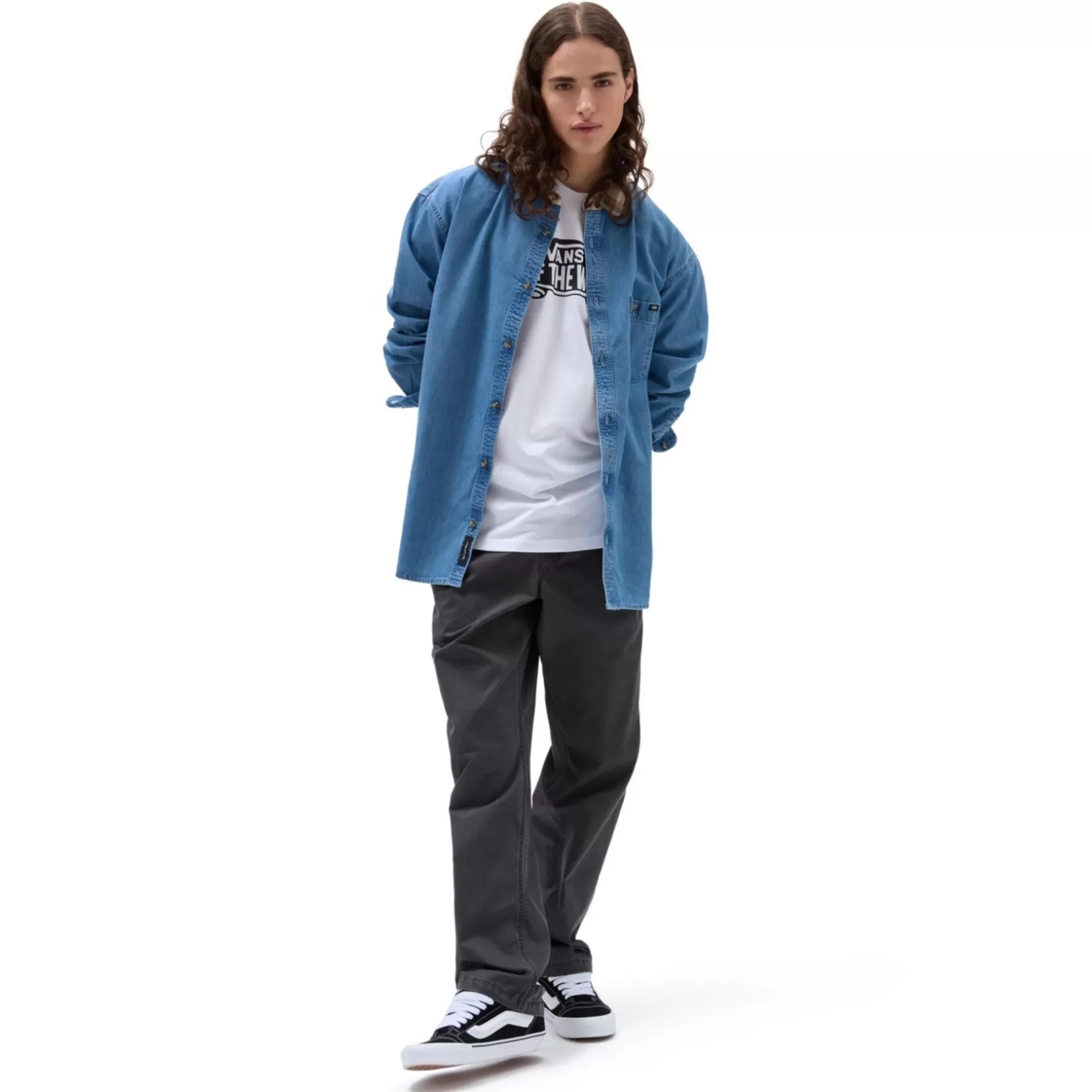 Vans Camisas<Camisa De Manga Larga Deerfiel Azul