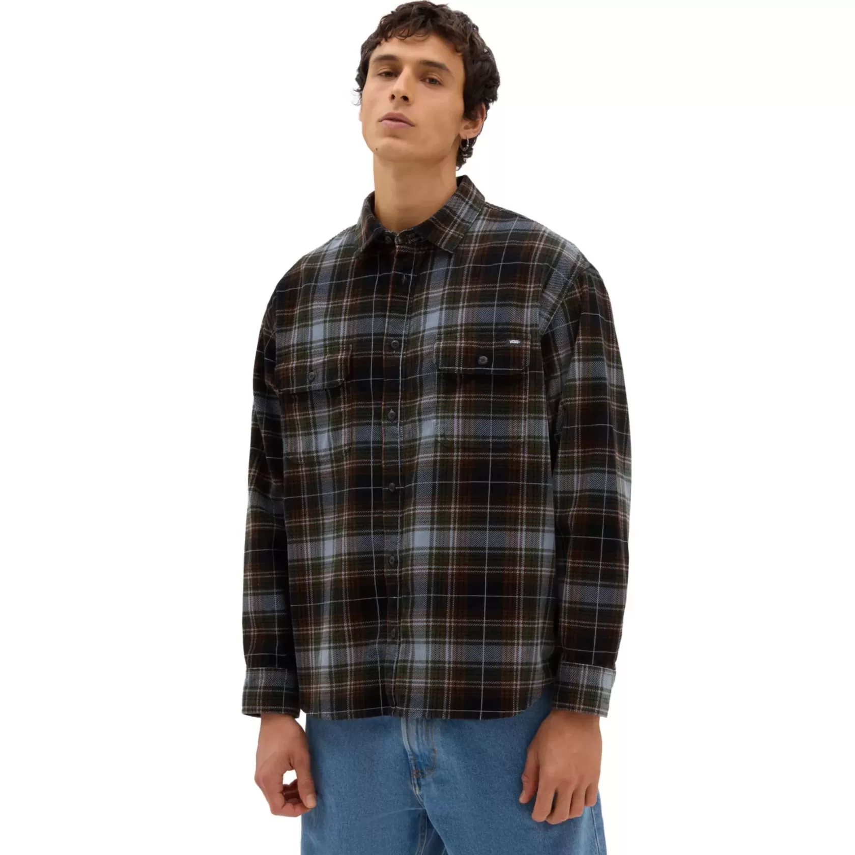 Vans Camisas<Camisa De Manga Larga Mayhill Con Cierre De Botones Negro