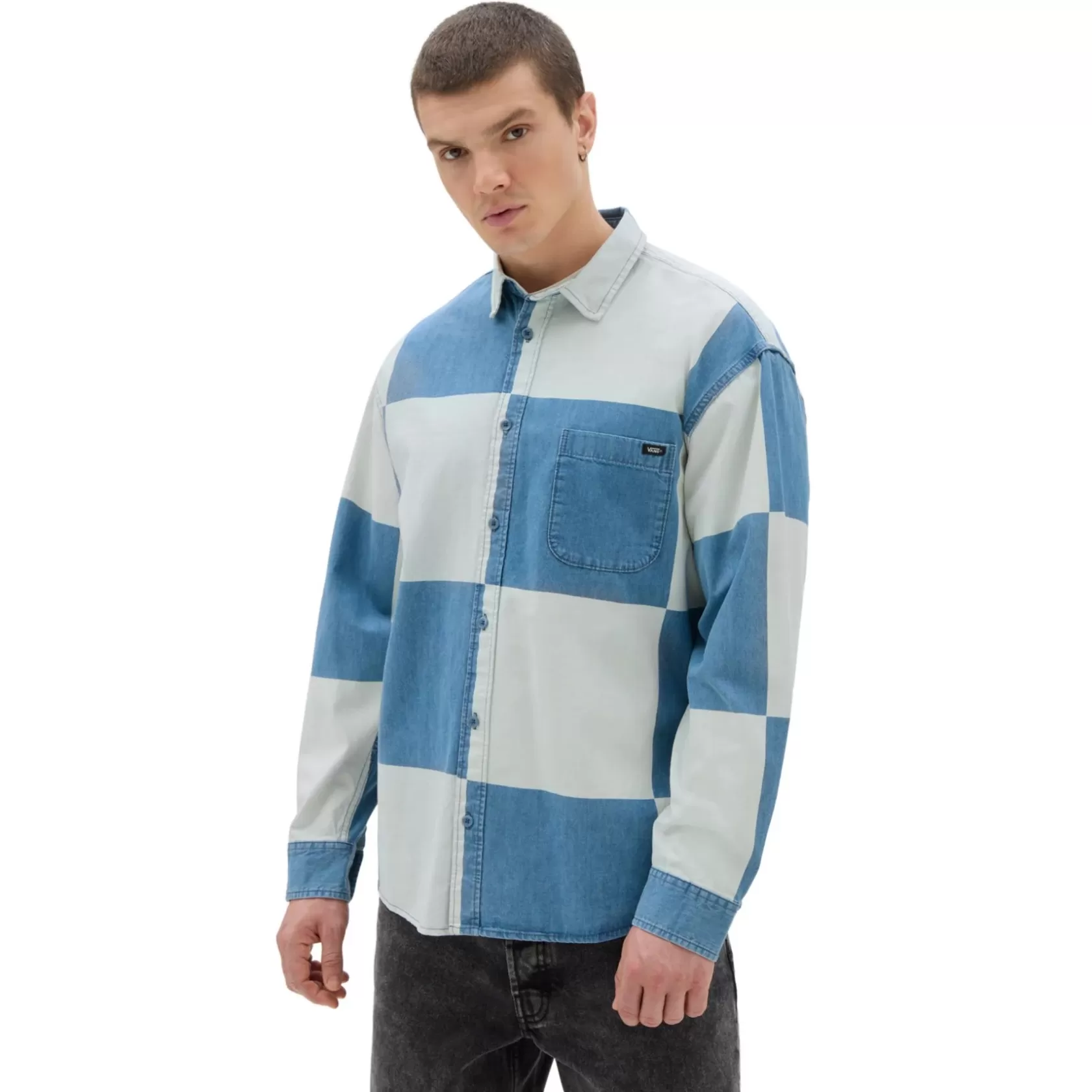 Vans Camisas<Camisa Denim Tejida De Manga Larga Gomez Azul