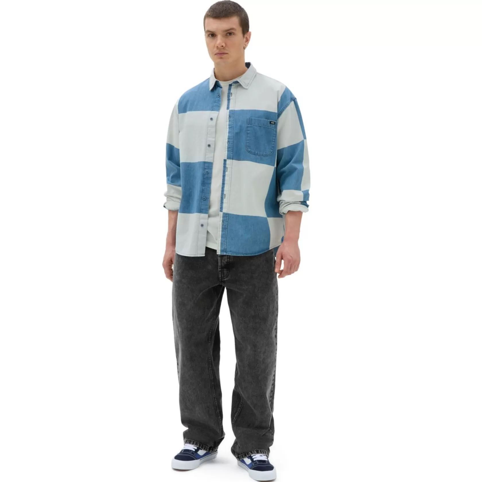 Vans Camisas<Camisa Denim Tejida De Manga Larga Gomez Azul