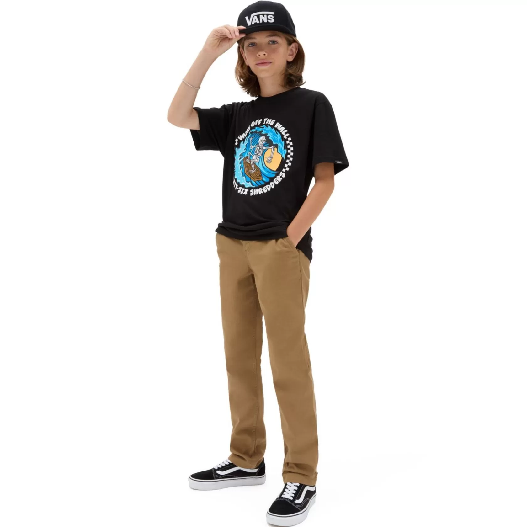 Vans Ropa Para Chicos (8-14 Años)<Camiseta 66 Shredders De Niños (8-14 Anos) Negro