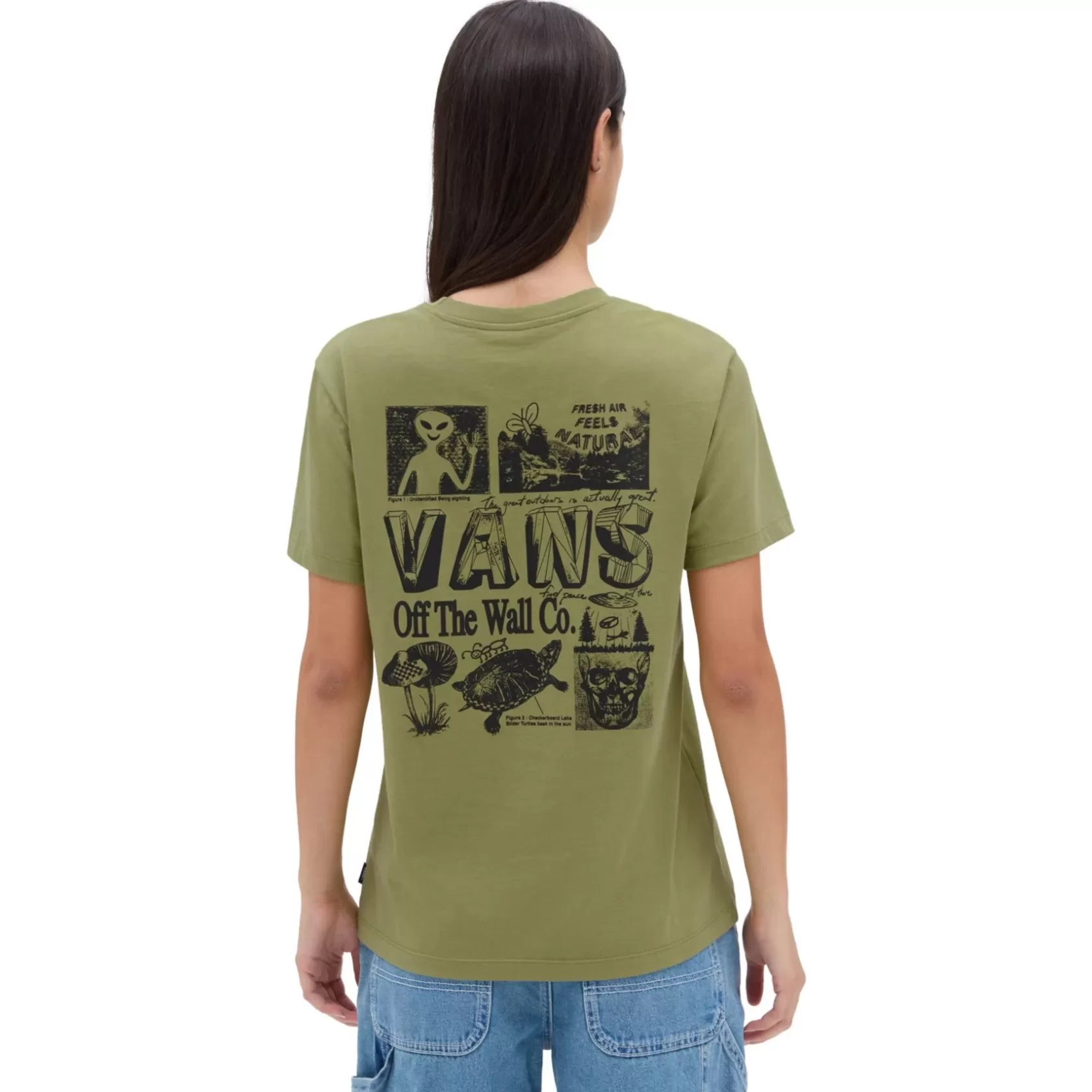 Vans Camisetas<Camiseta Alien Outdoors Verde