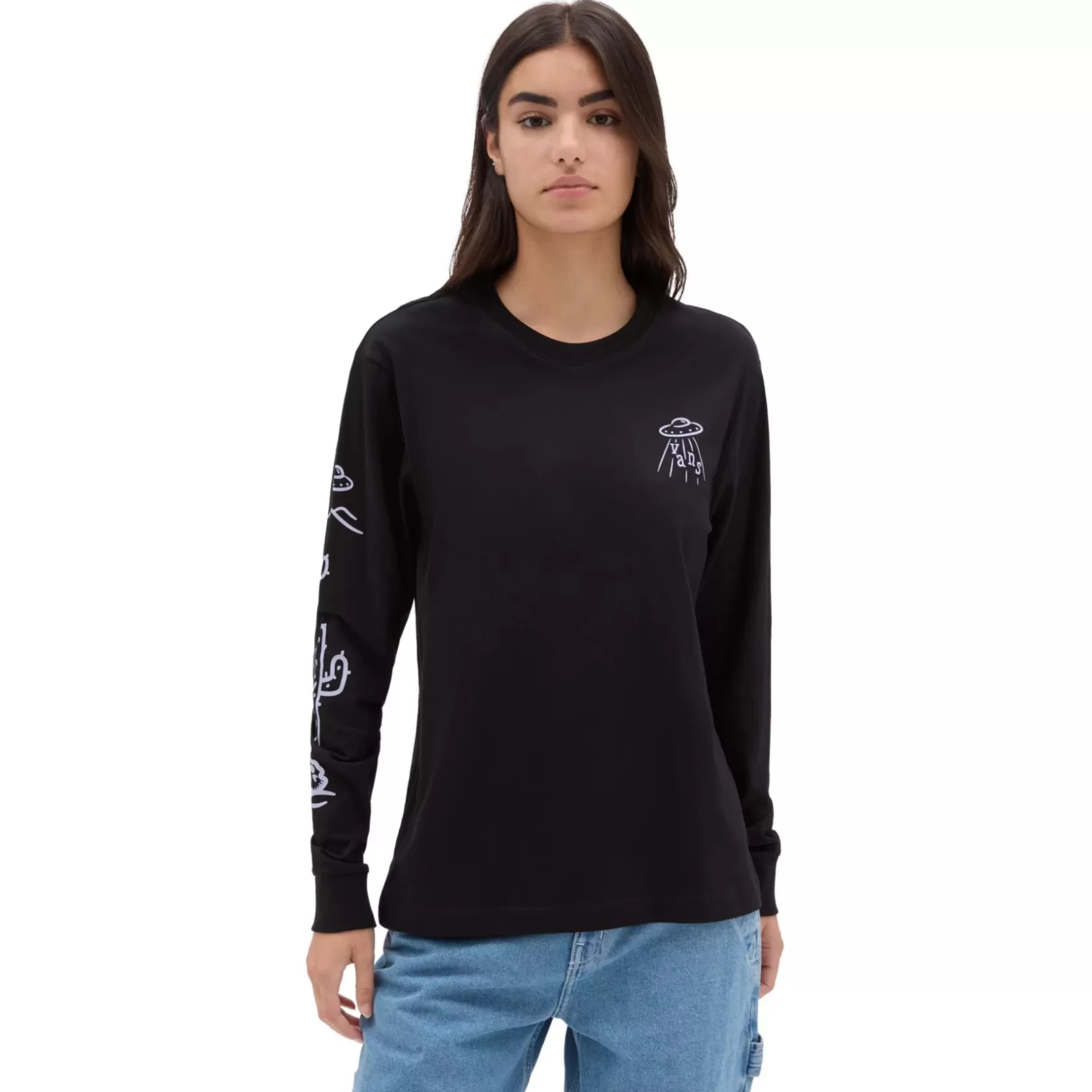 Vans Camisetas<Camiseta Area 66 Long Sleeve Negro