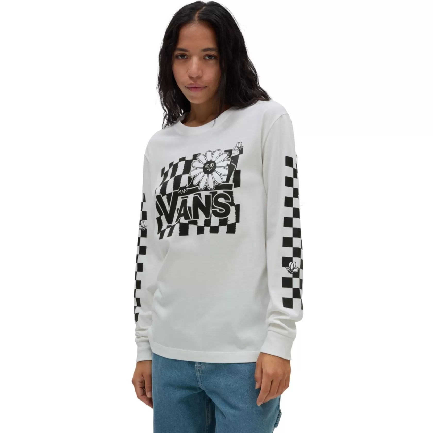 Vans Camisetas<Camiseta Blossom Boyfriend Fit Long Sleeve Blanco