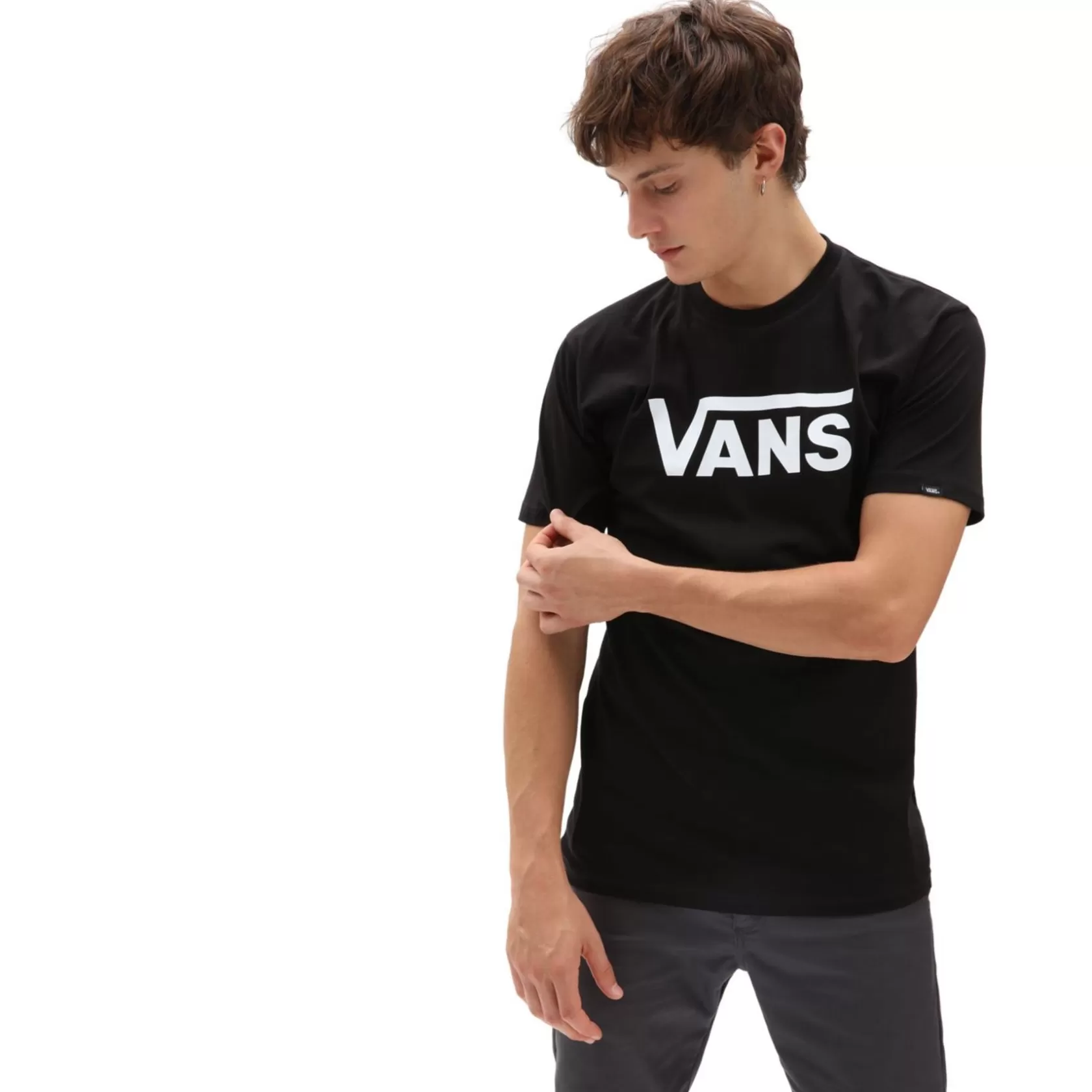 Vans Camisetas<Camiseta Classic Negro, Blanco