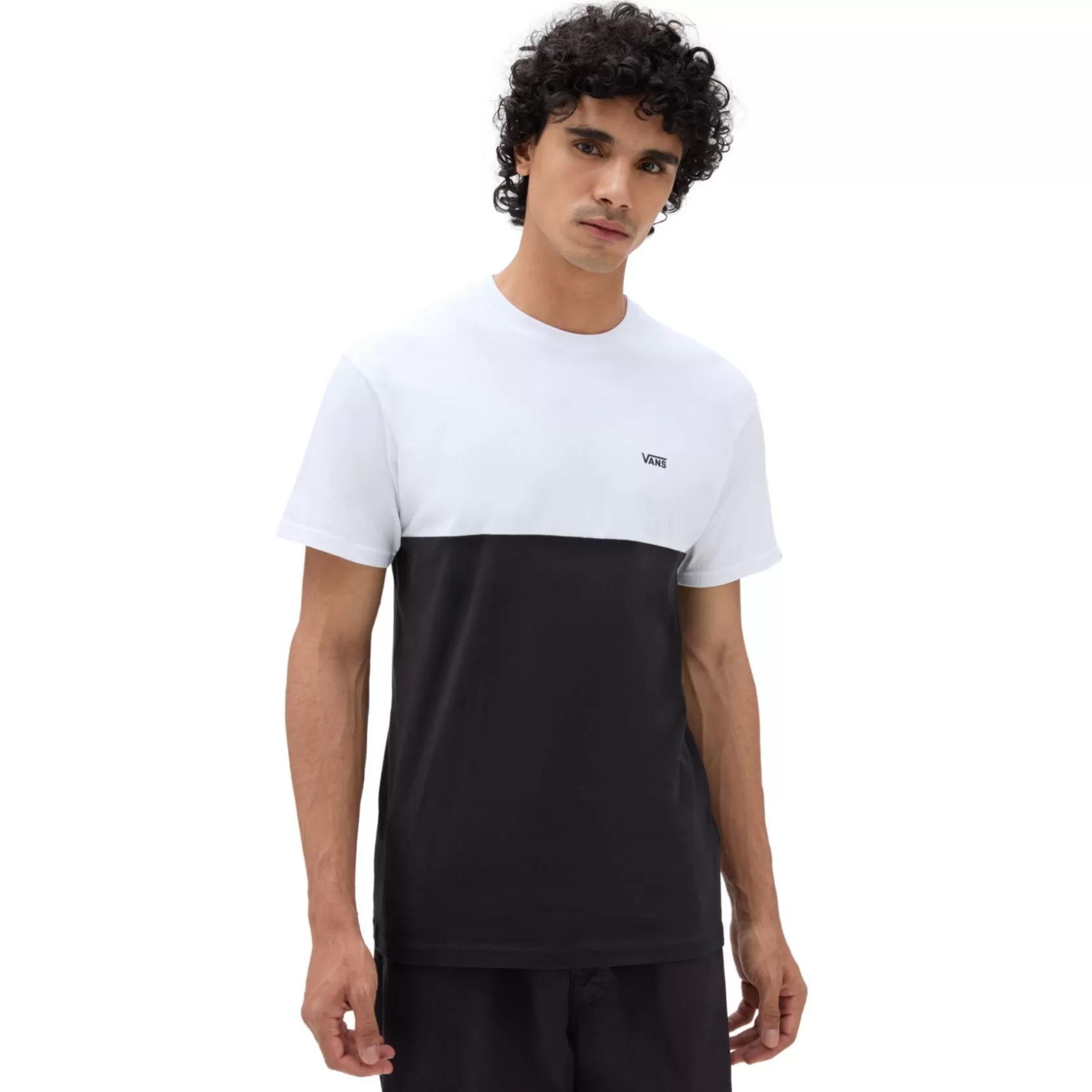 Vans Camisetas<Camiseta Colorblock Negro, Blanco