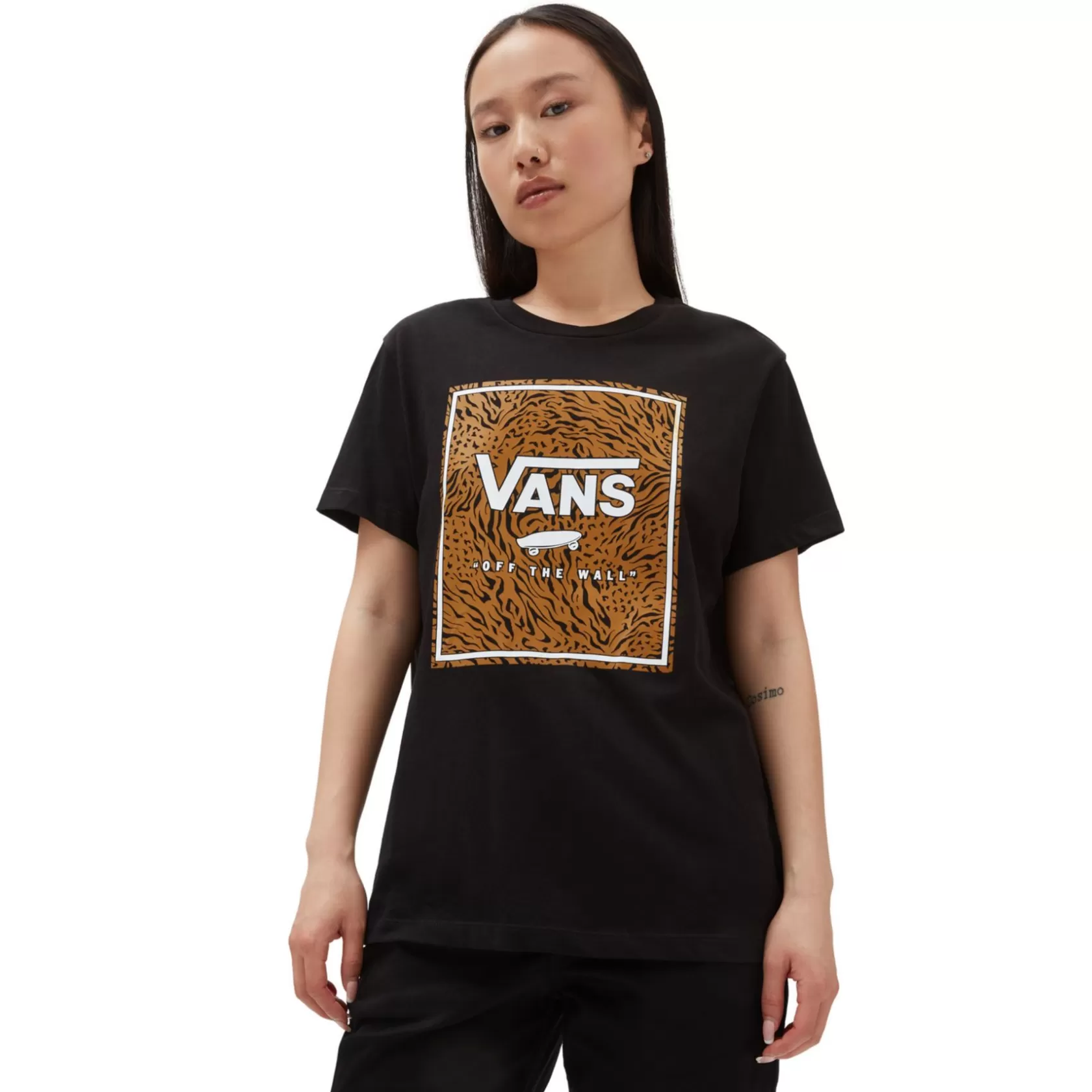 Vans Camisetas<Camiseta De Corte Masculino Animash Negro