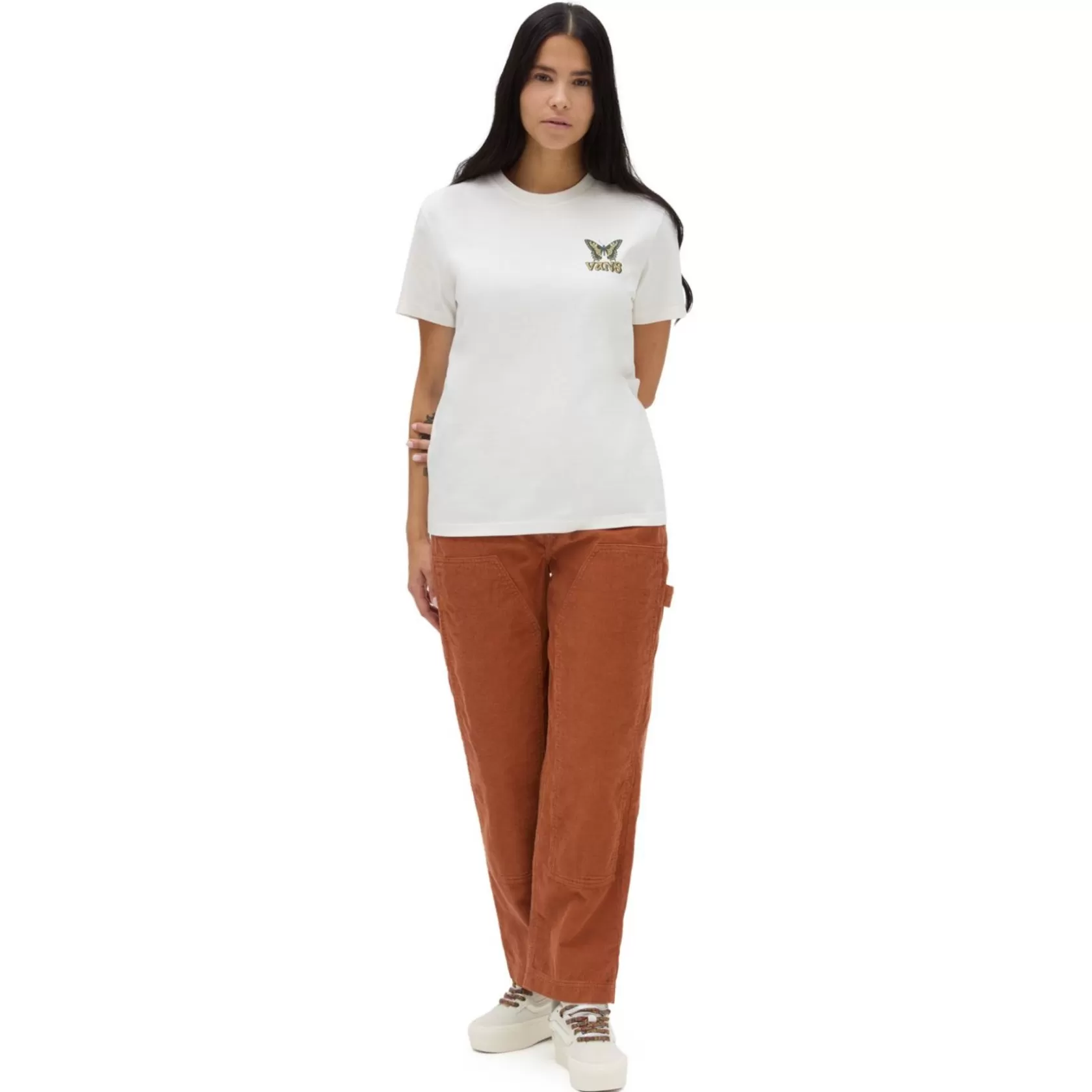 Vans Camisetas<Camiseta De Corte Masculino Natural Fly Blanco
