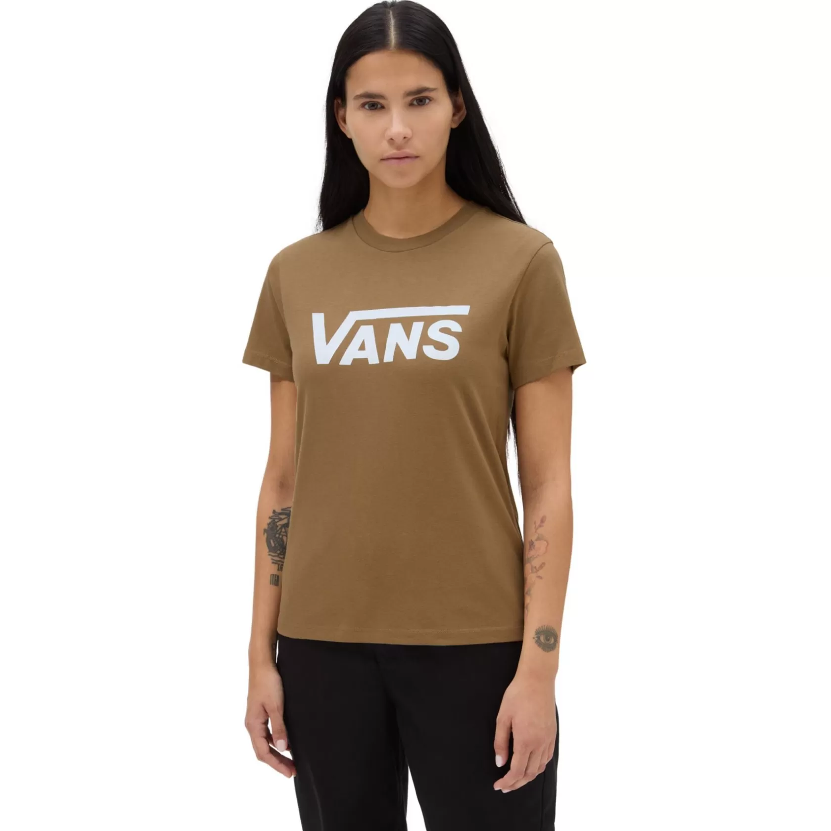 Vans Camisetas<Camiseta De Cuello Redondo Flying V Marron
