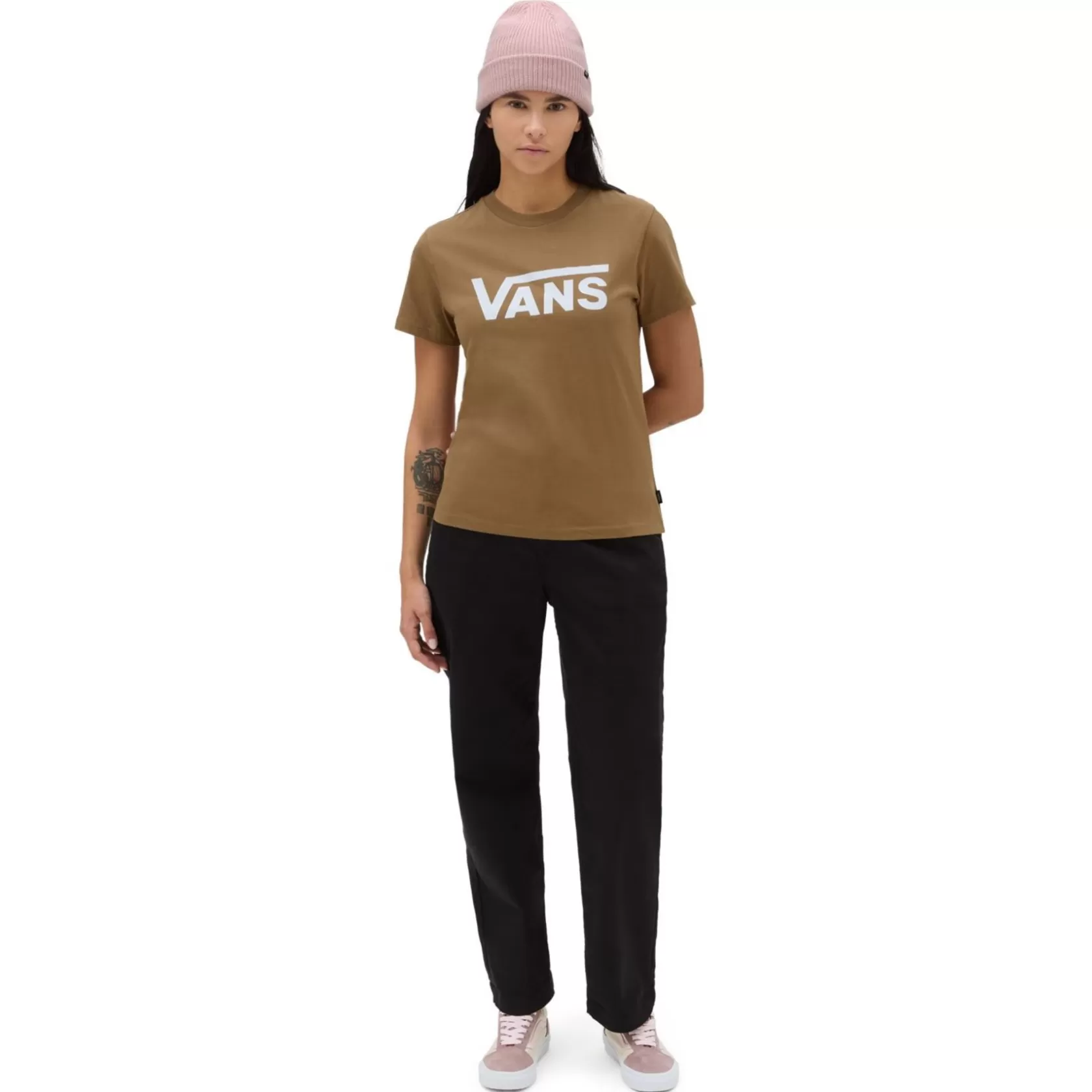 Vans Camisetas<Camiseta De Cuello Redondo Flying V Marron