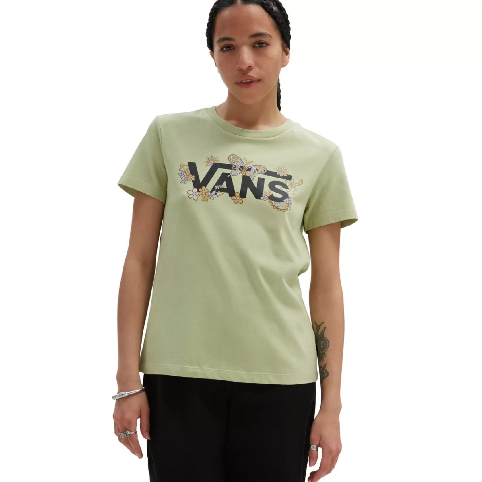Vans Camisetas<Camiseta De Cuello Redondo Trippy Paisley Verde