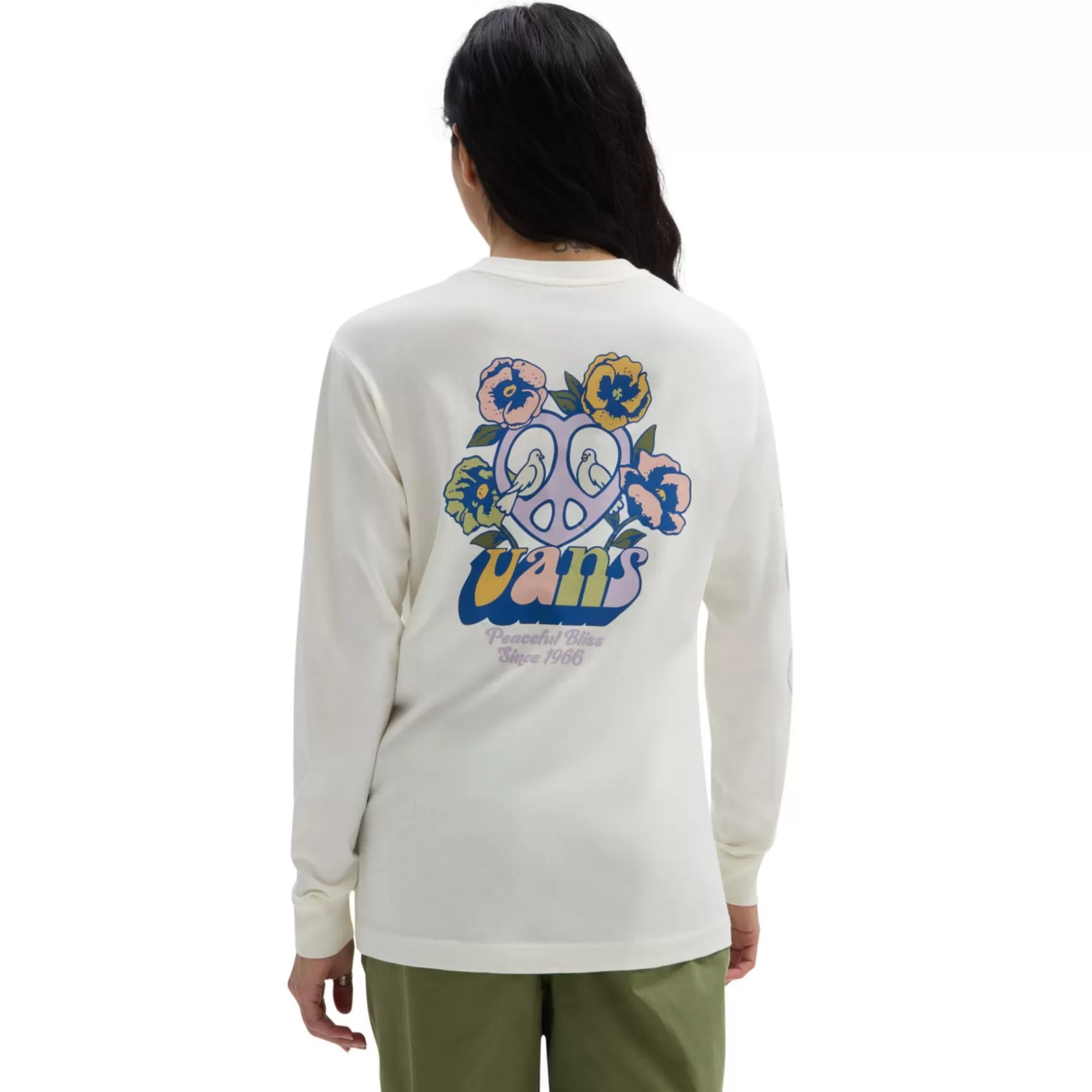 Vans Camisetas<Camiseta De Manga Larga Bliss 66 Blanco