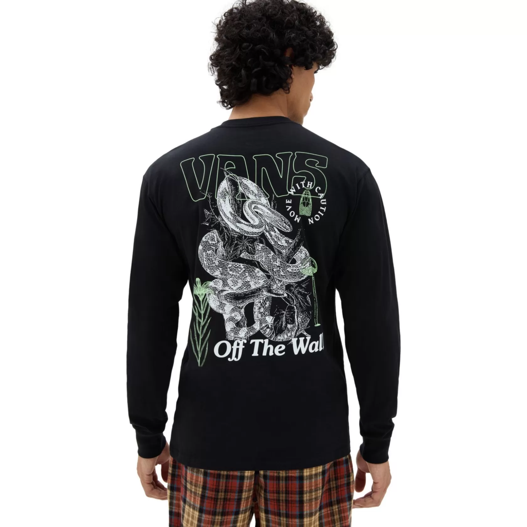 Vans Camisetas<Camiseta De Manga Larga Distorted Snake Negro