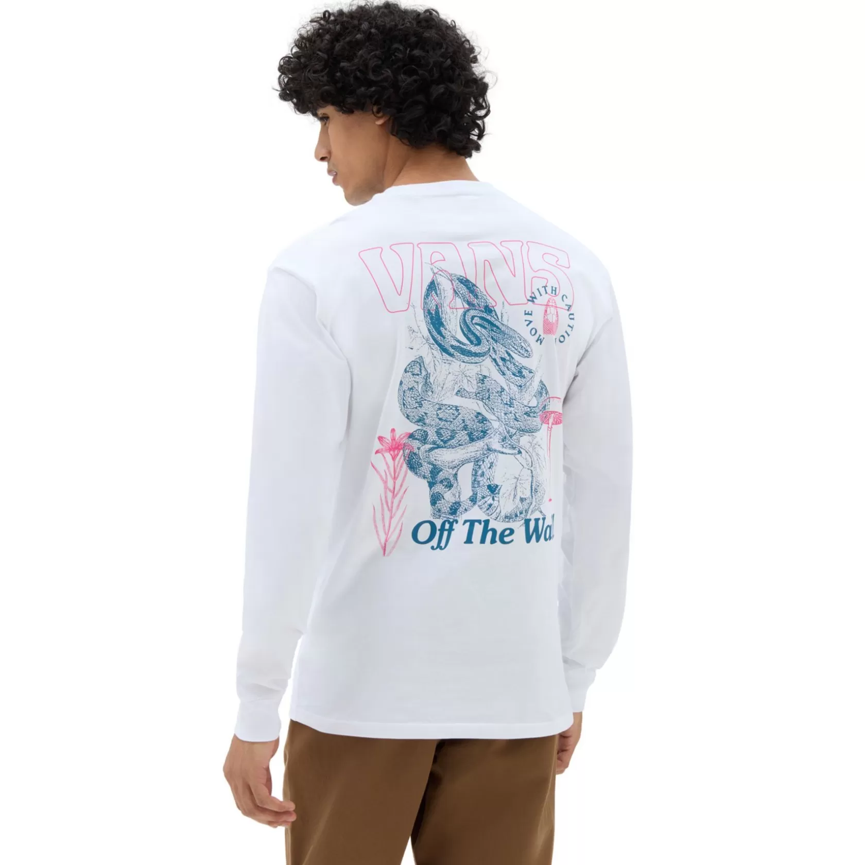 Vans Camisetas<Camiseta De Manga Larga Distorted Snake Blanco