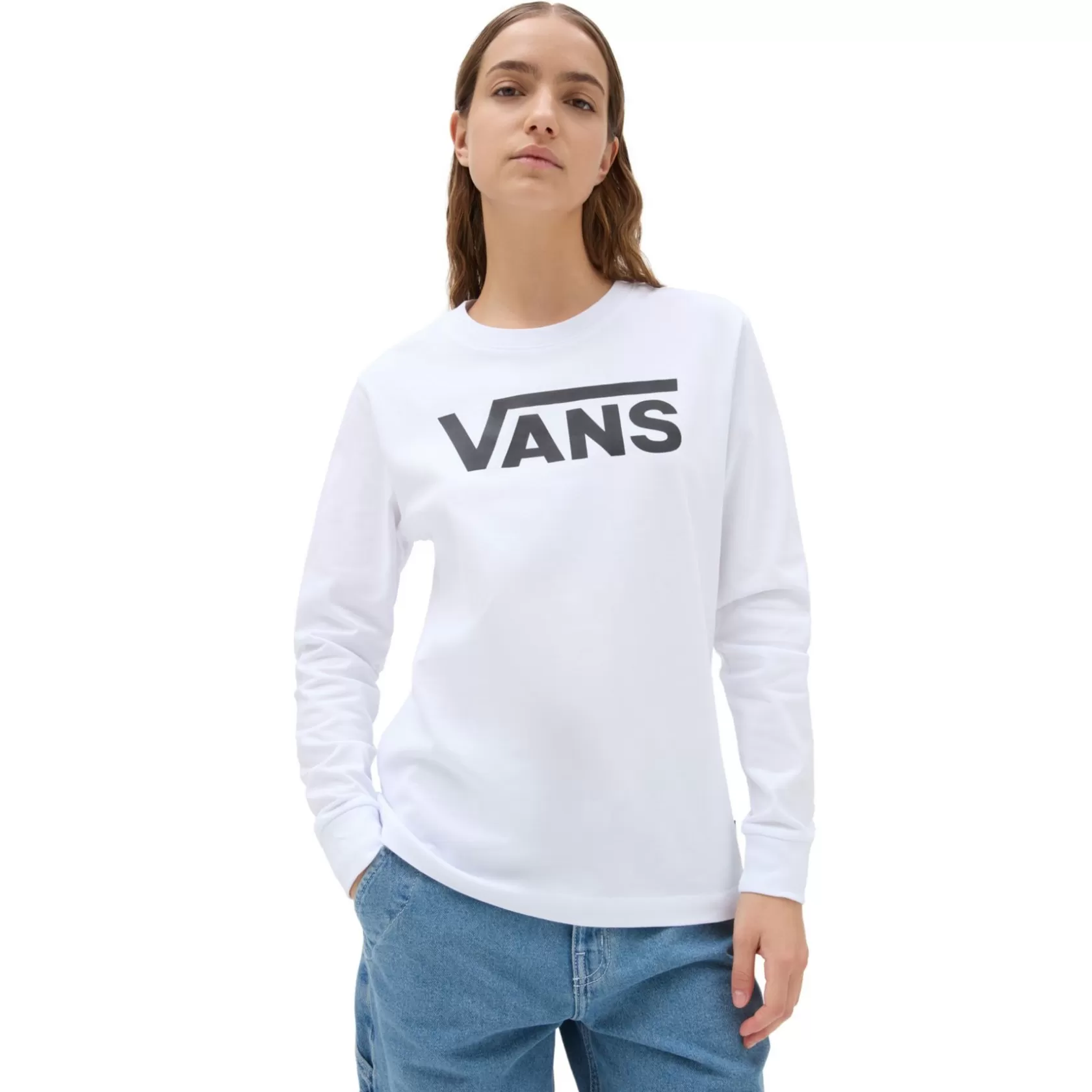 Vans Camisetas<Camiseta De Manga Larga Flying V Classic Blanco