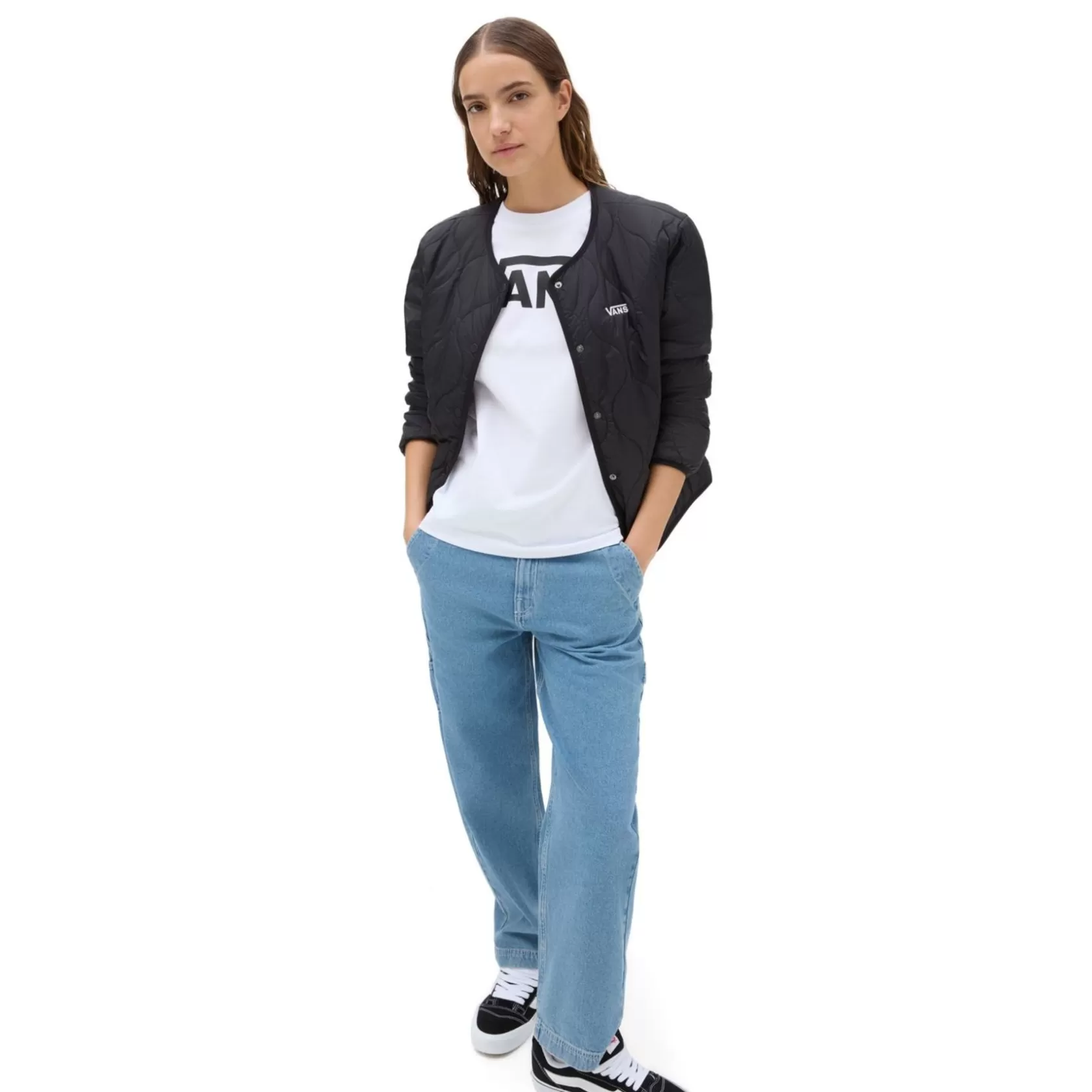 Vans Camisetas<Camiseta De Manga Larga Flying V Classic Blanco