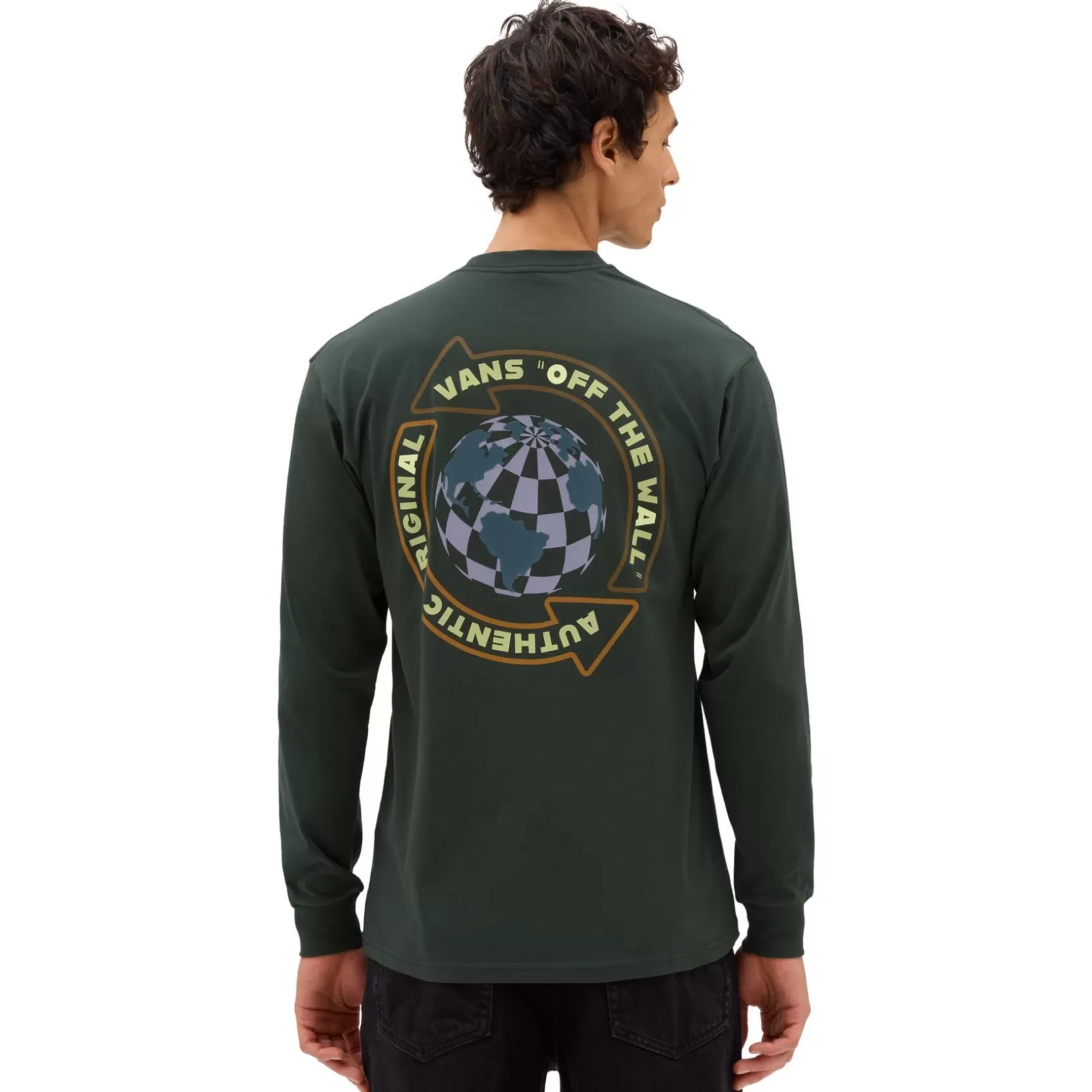 Vans Camisetas<Camiseta De Manga Larga Globe Circle Verde