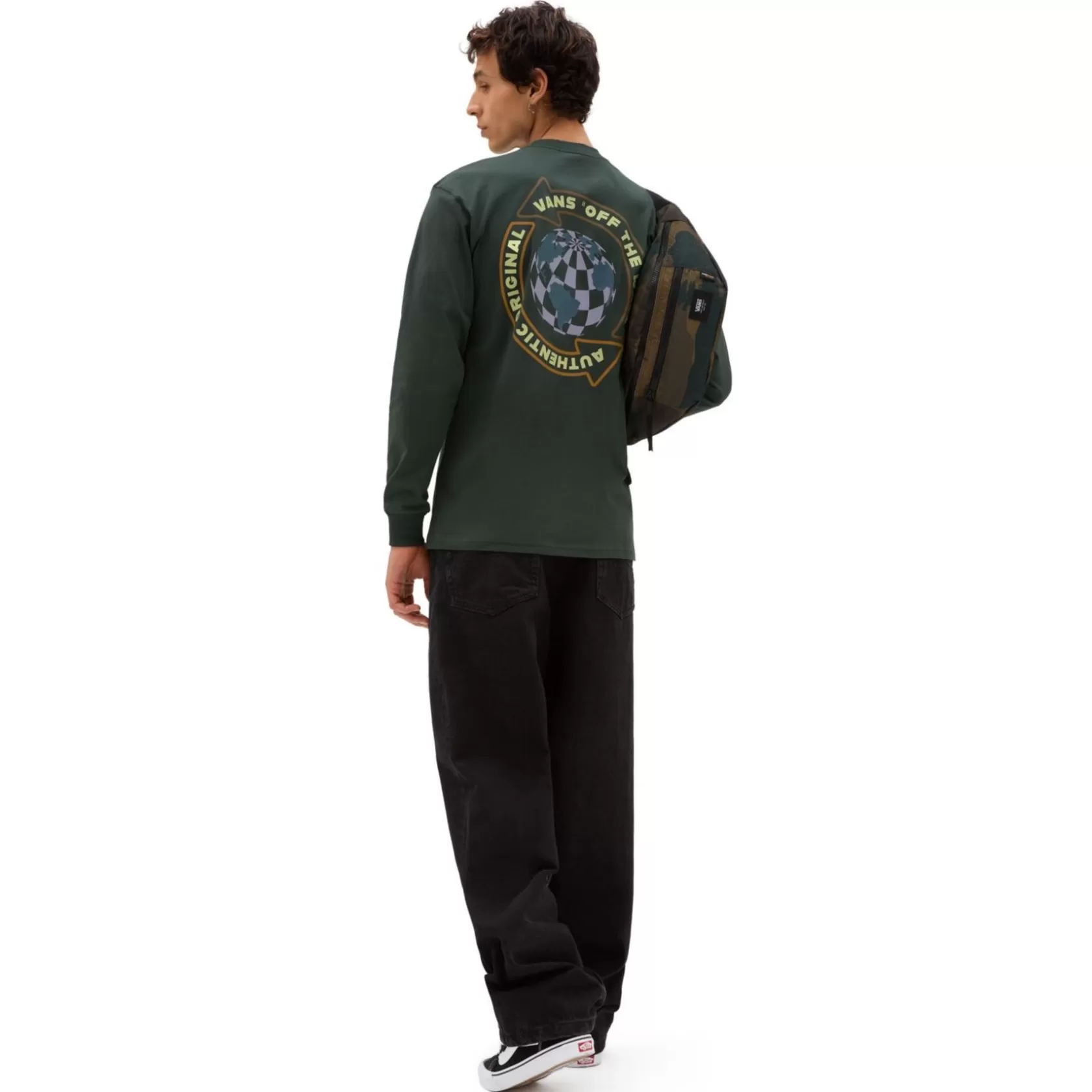 Vans Camisetas<Camiseta De Manga Larga Globe Circle Verde