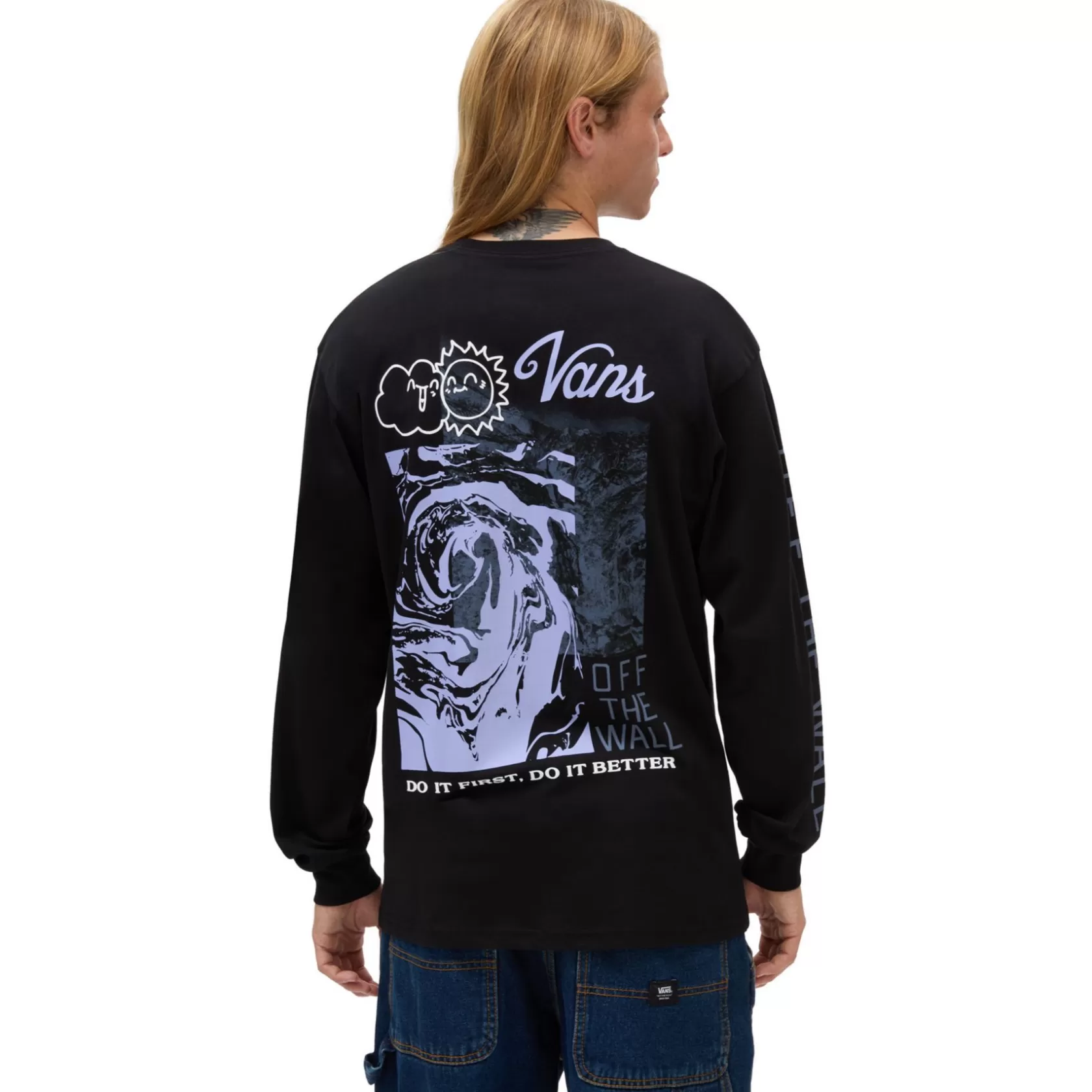 Vans Camisetas<Camiseta De Manga Larga Great View Negro