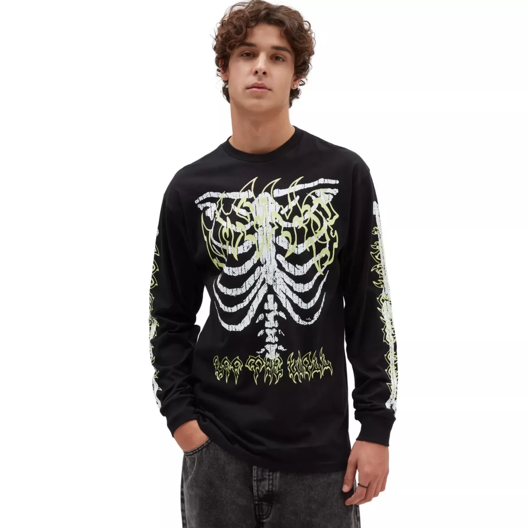 Vans Camisetas<Camiseta De Manga Larga Halloween Negro
