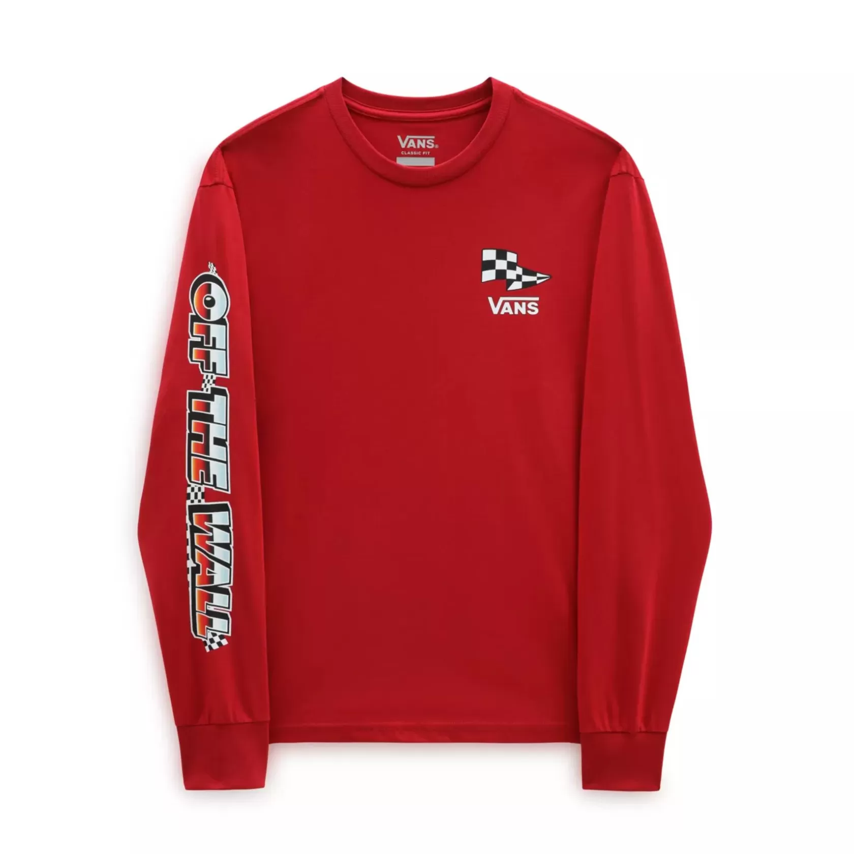 Vans Ropa Para Chicos (8-14 Años)<Camiseta De Manga Larga Hole Shot De Niños (8-14 Anos) Rojo