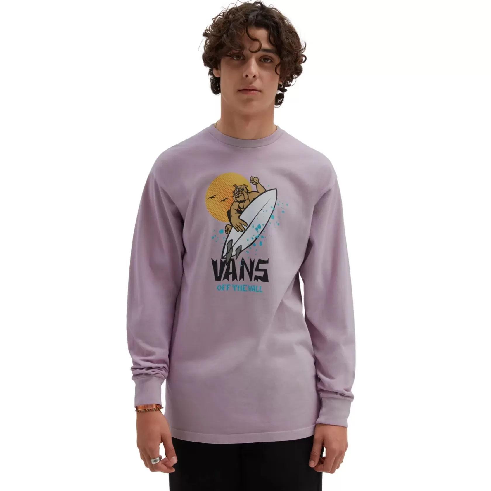 Vans Camisetas<Camiseta De Manga Larga Surf Doggo Purpura
