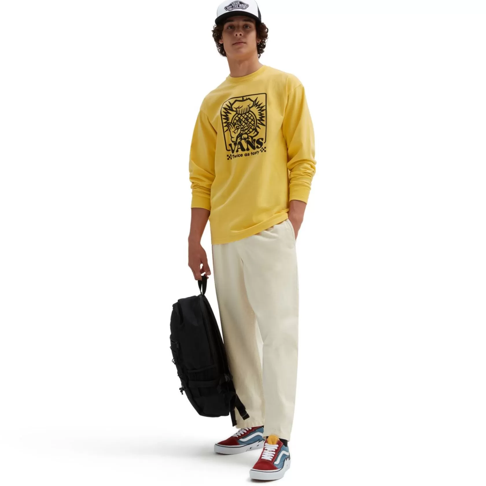 Vans Camisetas<Camiseta De Manga Larga Tasty Twice Amarillo