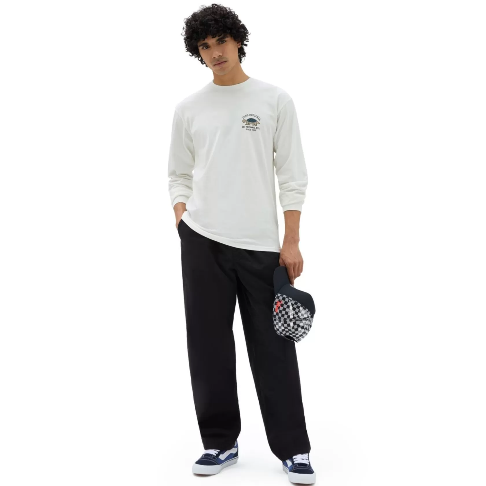 Vans Camisetas<Camiseta De Manga Larga Turtle Racer Repair Blanco