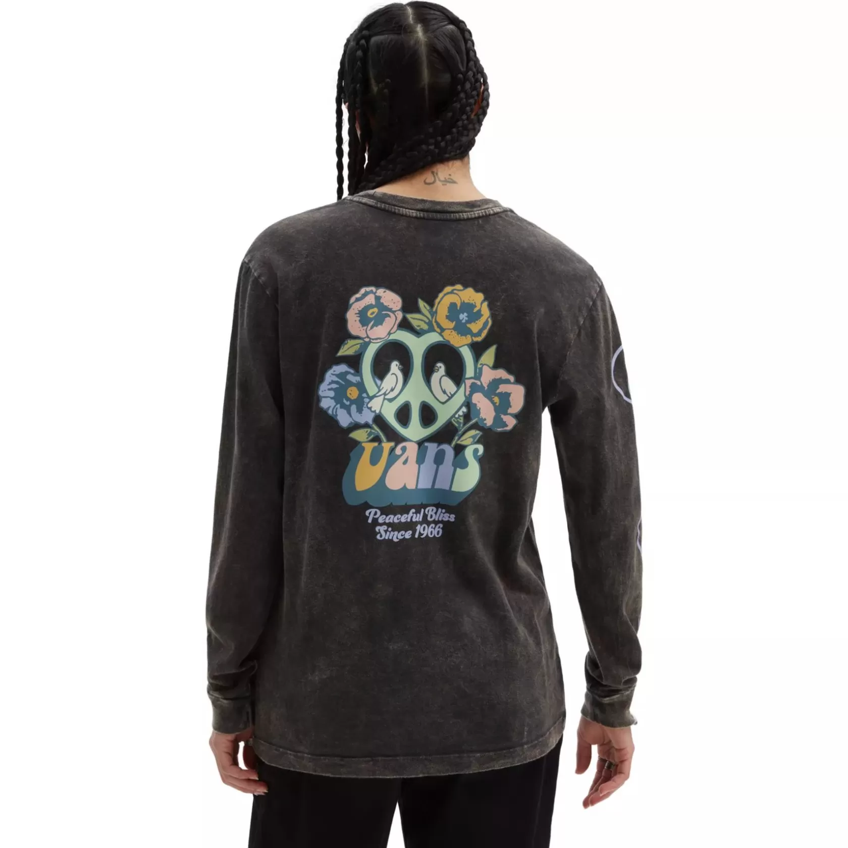 Vans Camisetas<Camiseta De Manga Larga Y Corte Masculino Bliss 66 Negro