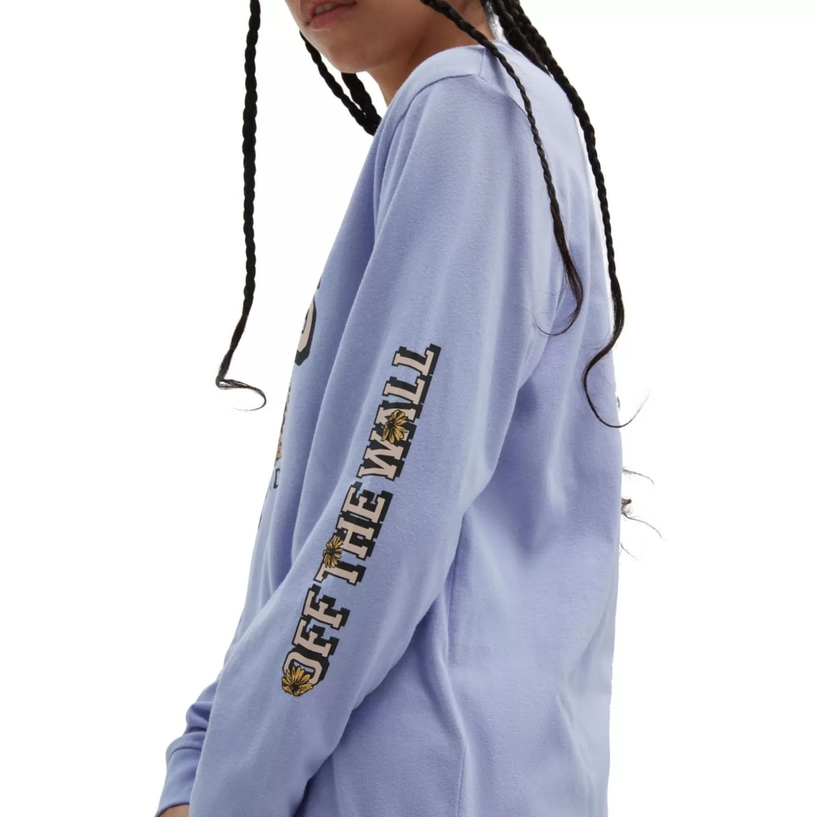 Vans Camisetas<Camiseta De Manga Larga Y Corte Masculino Globey Purpura