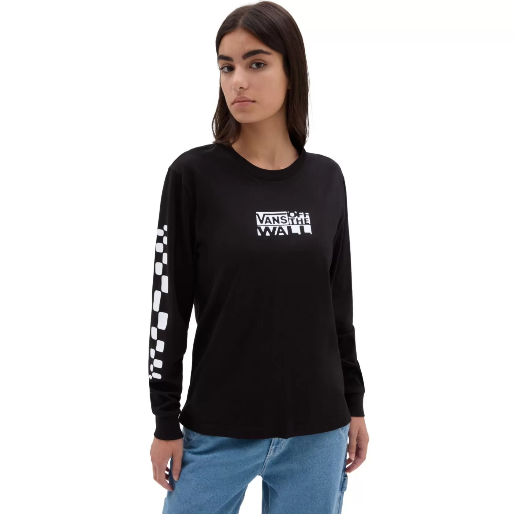 Vans Camisetas<Camiseta De Manga Larga Y Corte Masculino Jinx Negro