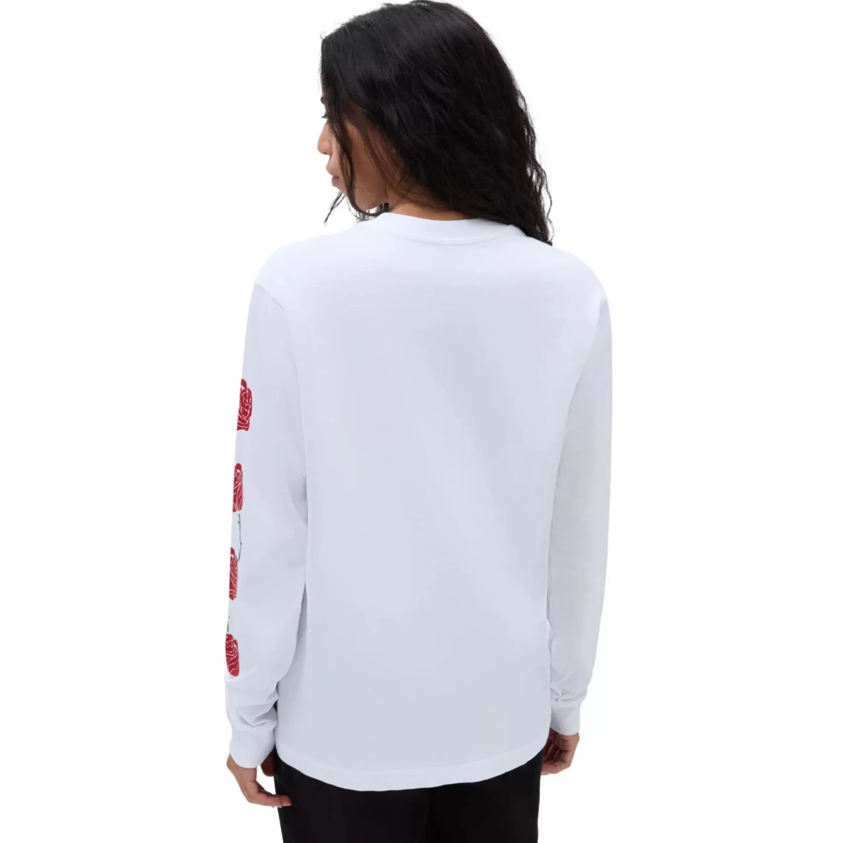 Vans Camisetas<Camiseta De Manga Larga Y Corte Masculino Thorned Blanco