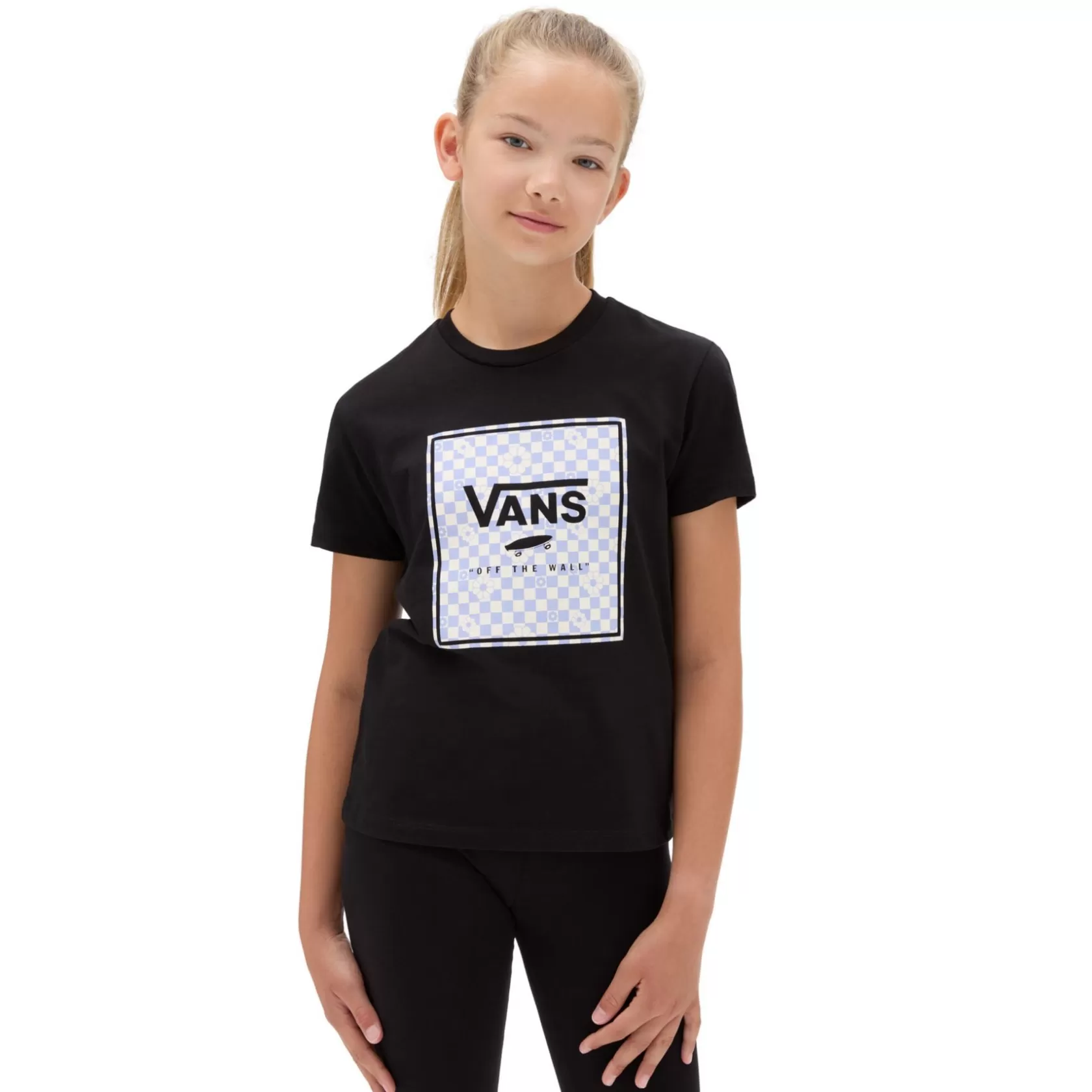 Vans Ropa Para Chicas (8-14 Años)<Camiseta De Ninas Con Cuello Redondo Box Fill Floral (8-14 Anos) Negro
