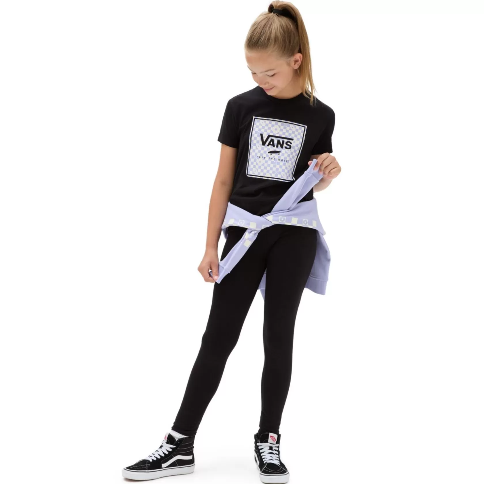 Vans Ropa Para Chicas (8-14 Años)<Camiseta De Ninas Con Cuello Redondo Box Fill Floral (8-14 Anos) Negro