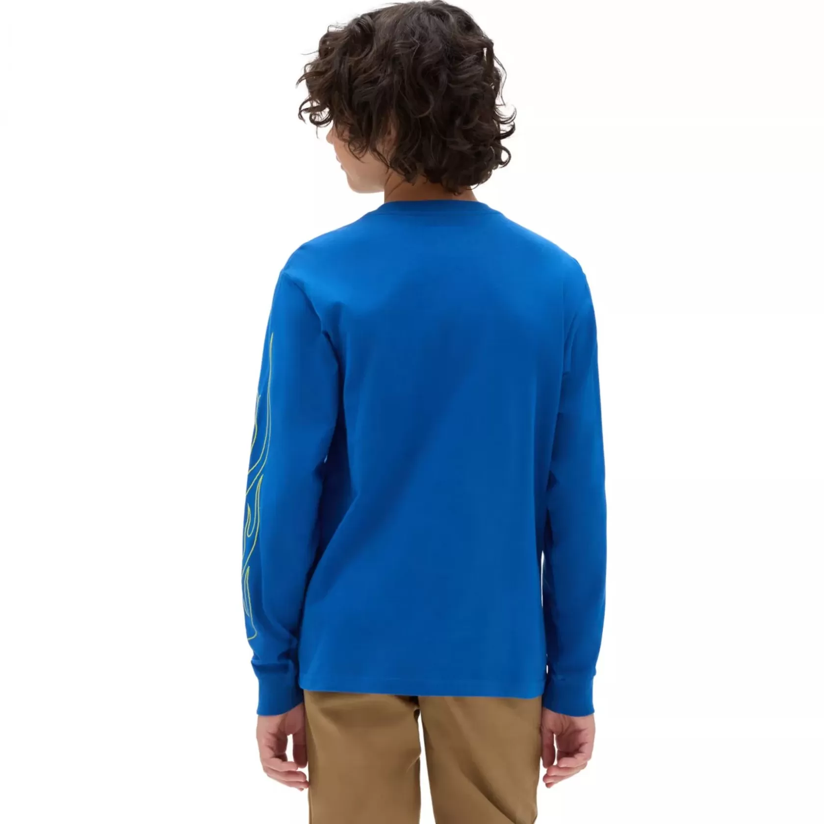 Vans Ropa Para Chicos (8-14 Años)<Camiseta De Niños Con Manga Larga Neon Flames (8-14 Anos) Azul
