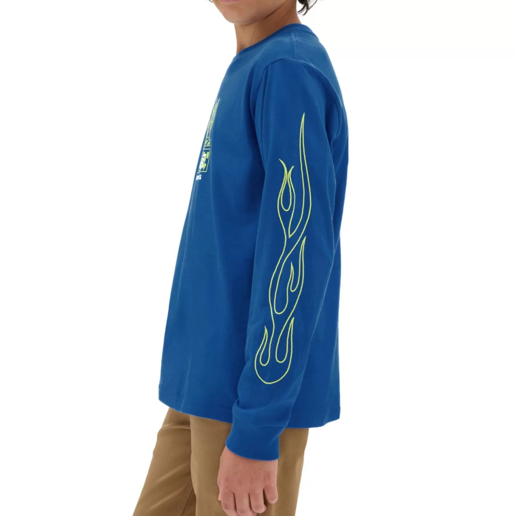 Vans Ropa Para Chicos (8-14 Años)<Camiseta De Niños Con Manga Larga Neon Flames (8-14 Anos) Azul