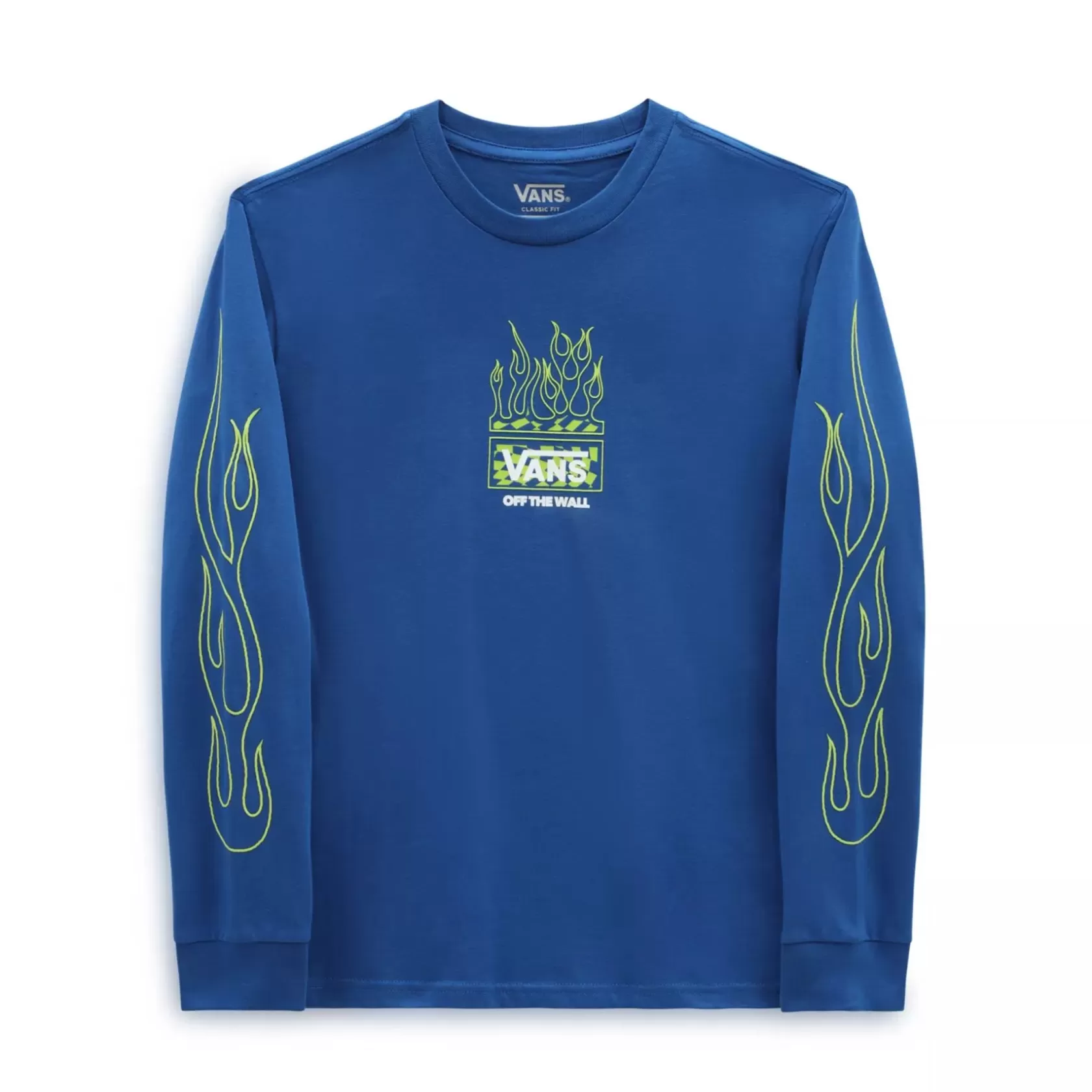 Vans Ropa Para Chicos (8-14 Años)<Camiseta De Niños Con Manga Larga Neon Flames (8-14 Anos) Azul