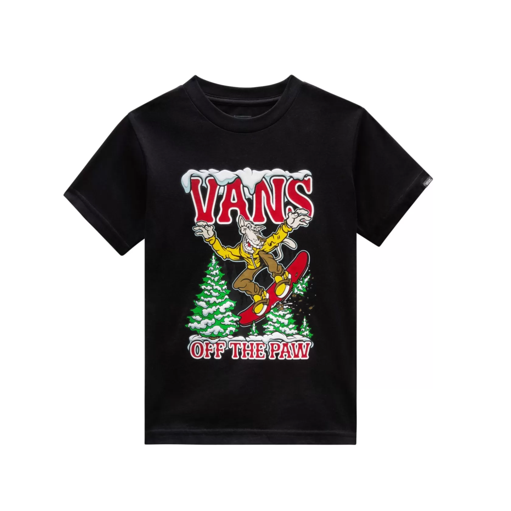 Vans Ropa Para Niños Pequeños (2-8 Años)<Camiseta De Niños Off The Paw (2-8 Anos) Negro