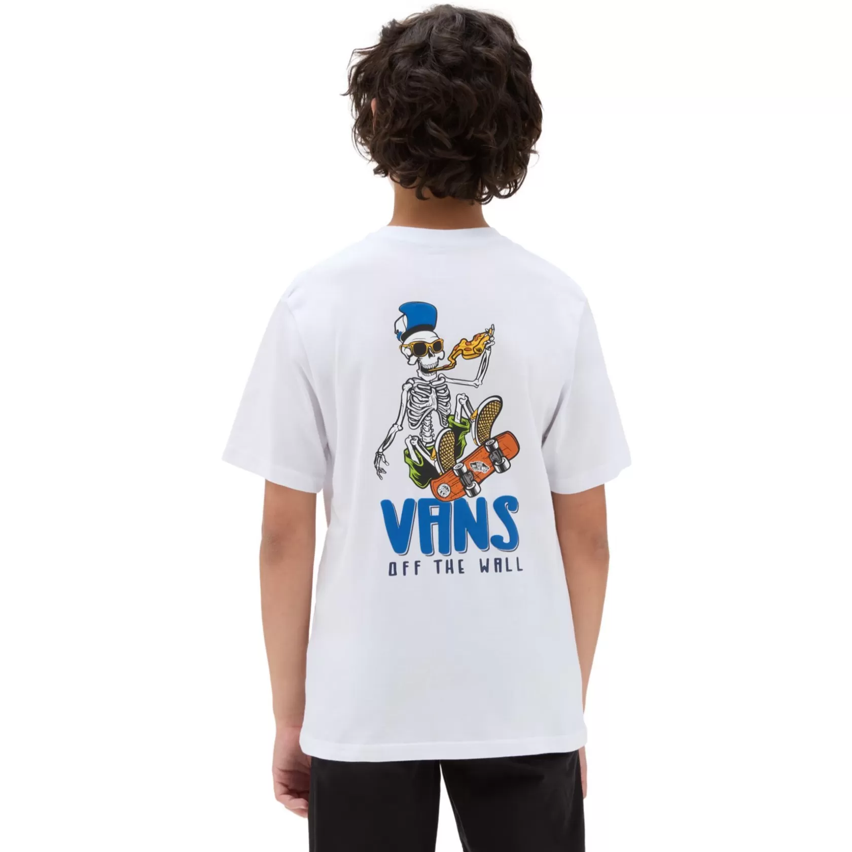 Vans Ropa Para Chicos (8-14 Años)<Camiseta De Niños Skull Slice (8-14 Anos) Blanco