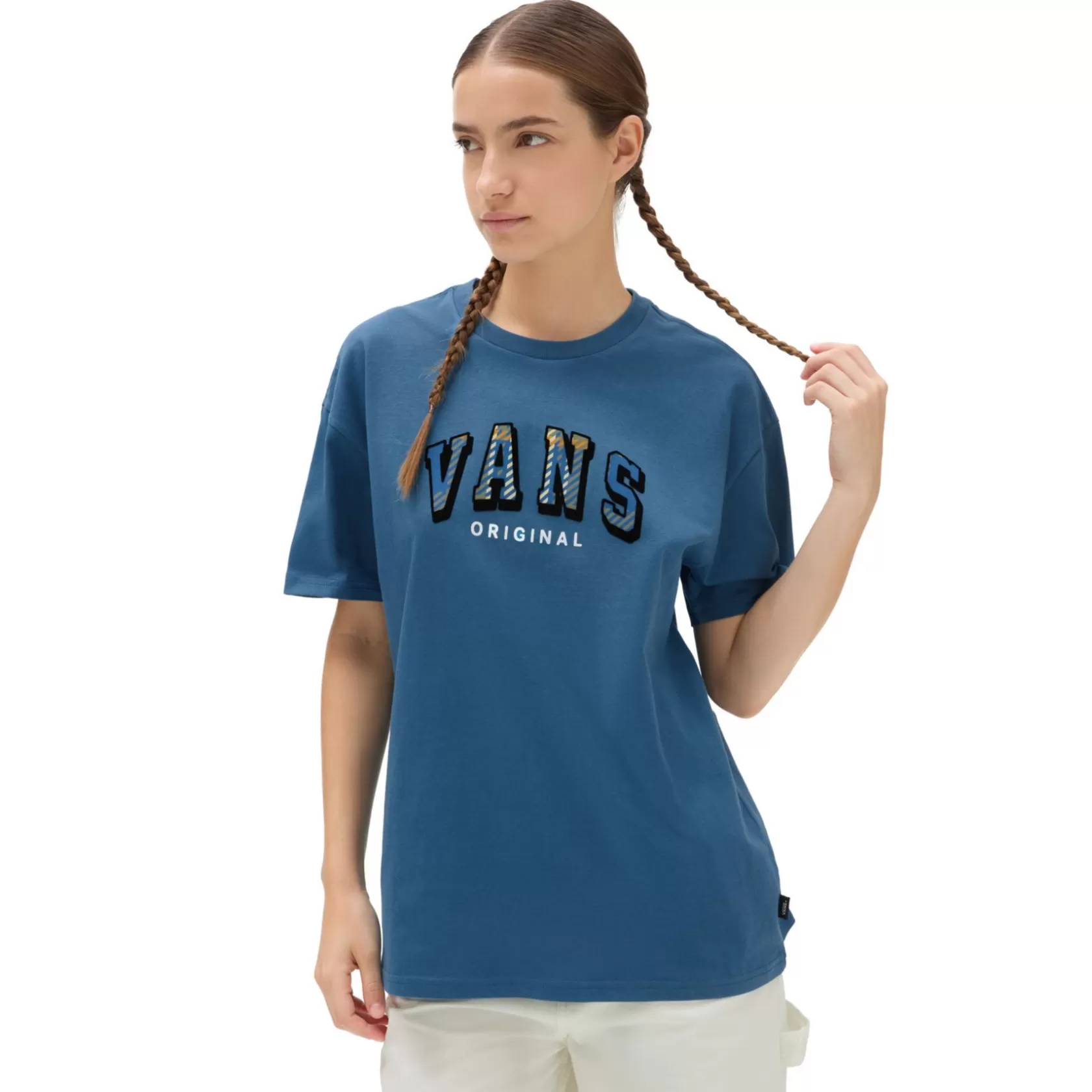 Vans Camisetas<Camiseta Extragrande Varsity V Azul
