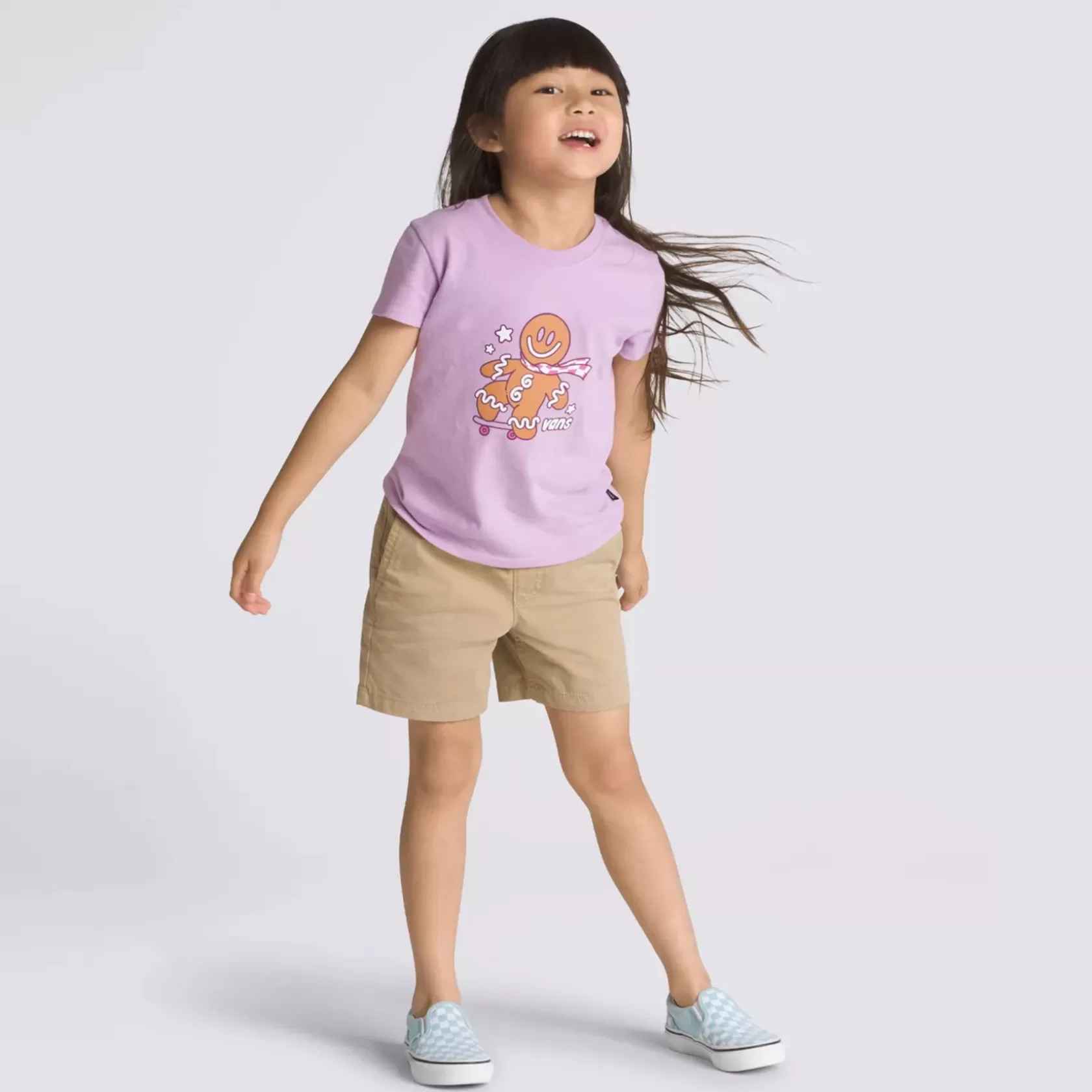 Vans Ropa Para Niños Pequeños (2-8 Años)<Camiseta Ginger Board De Ninas (2-8 Anos) Purpura