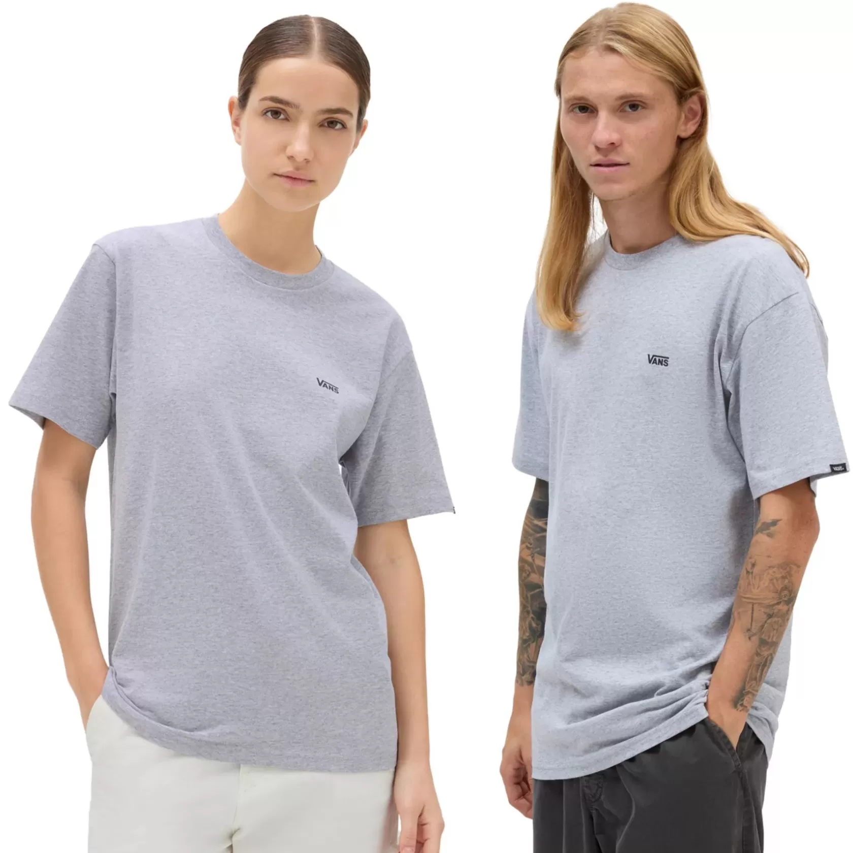 Vans Camisetas<Camiseta Left Chest Logo Gris